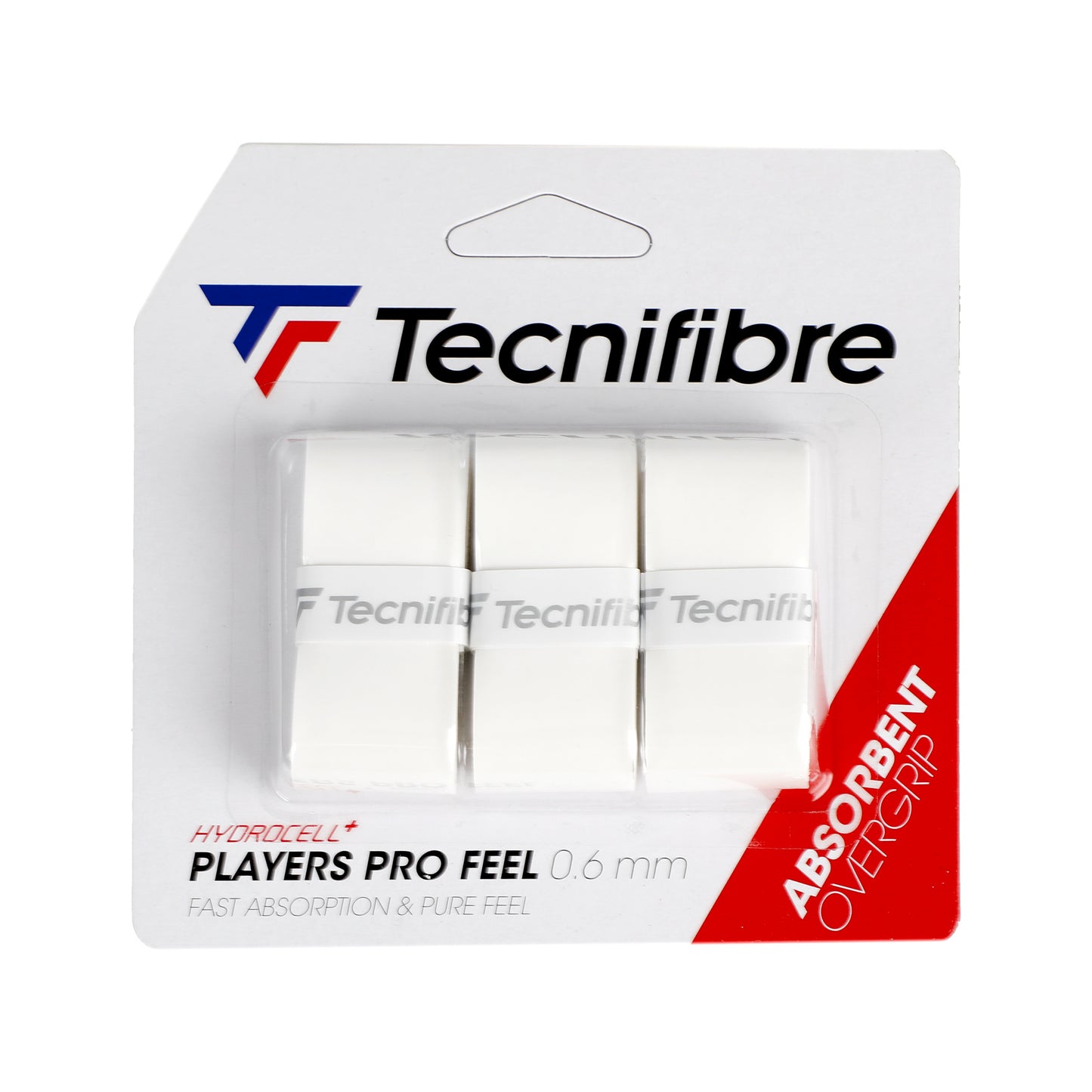 Tecnifibre Player Pro Feel Pack De 3-Blanc Tecnifibre Player Pro Feel Pack De 3-Blanc