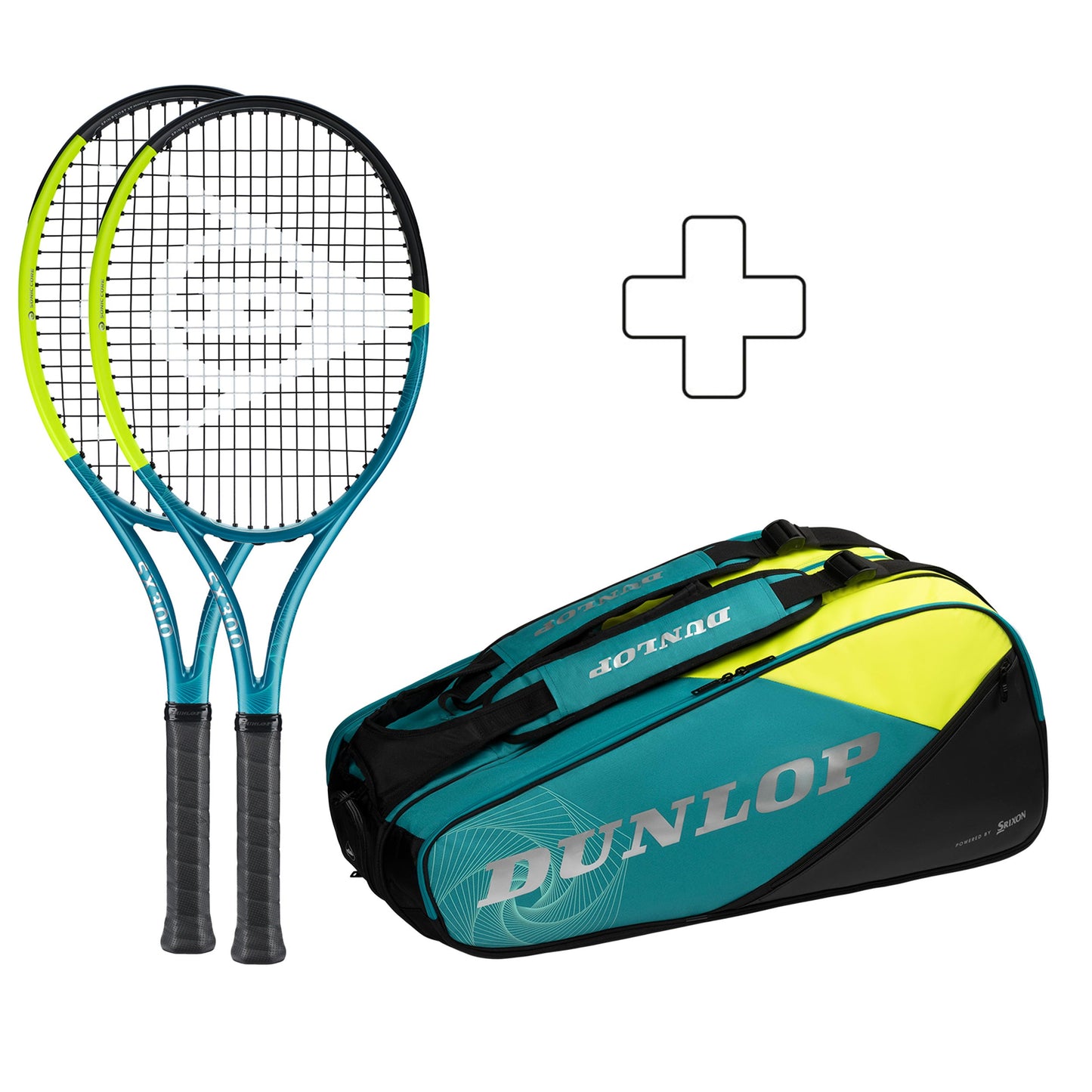 Dunlop 2x SX 300 plus Schlägertasche Dunlop 2x SX 300 plus Schlägertasche