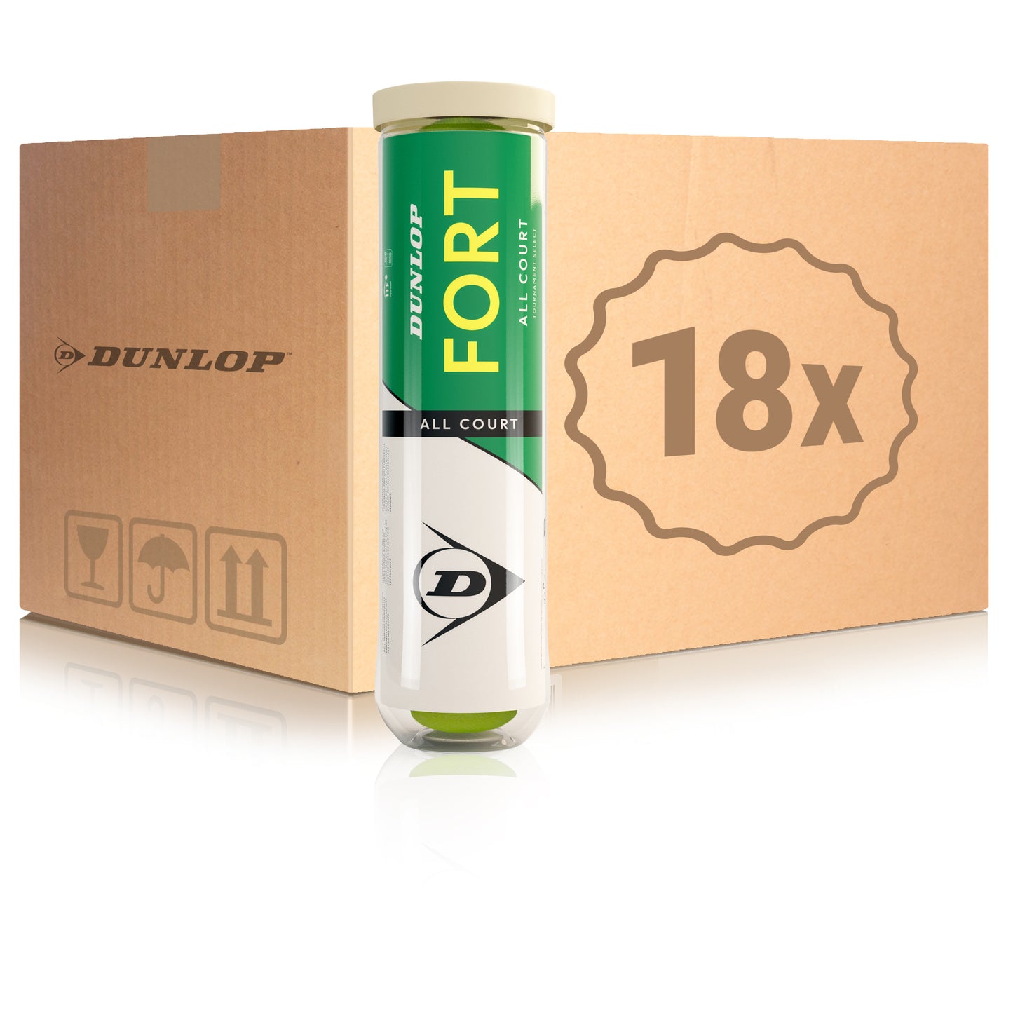 Dunlop 18x 4er Dose Fort All Court Dunlop 18x 4er Dose Fort All Court