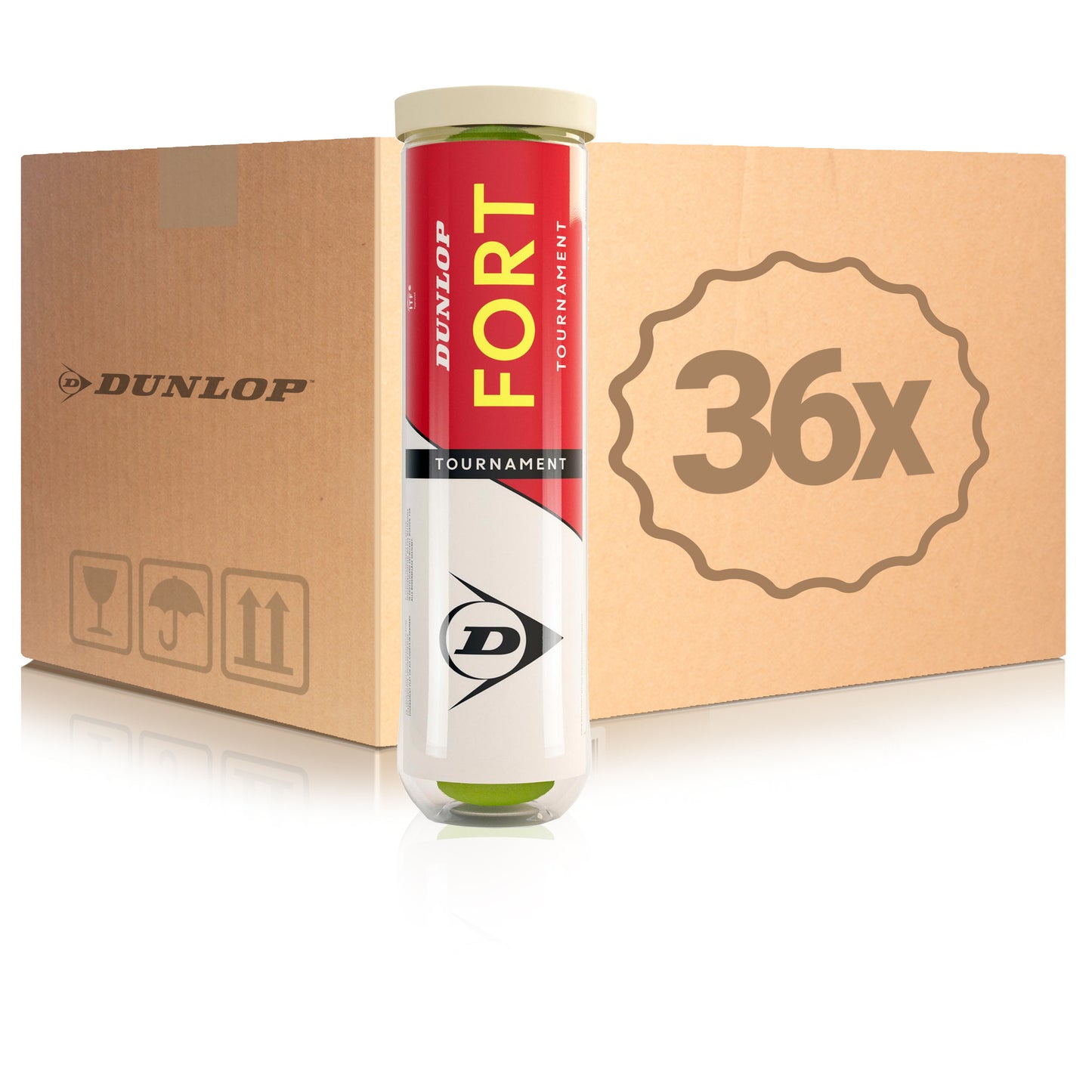 Dunlop 36x 4er Dose Fort Tournament Dunlop 36x 4er Dose Fort Tournament