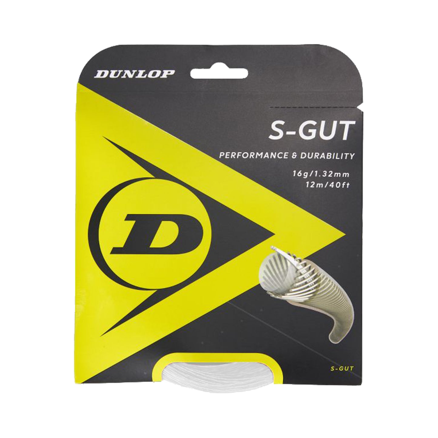 Dunlop S-Gut Saitenset 12m-Weiß Dunlop S-Gut Saitenset 12m-Weiß