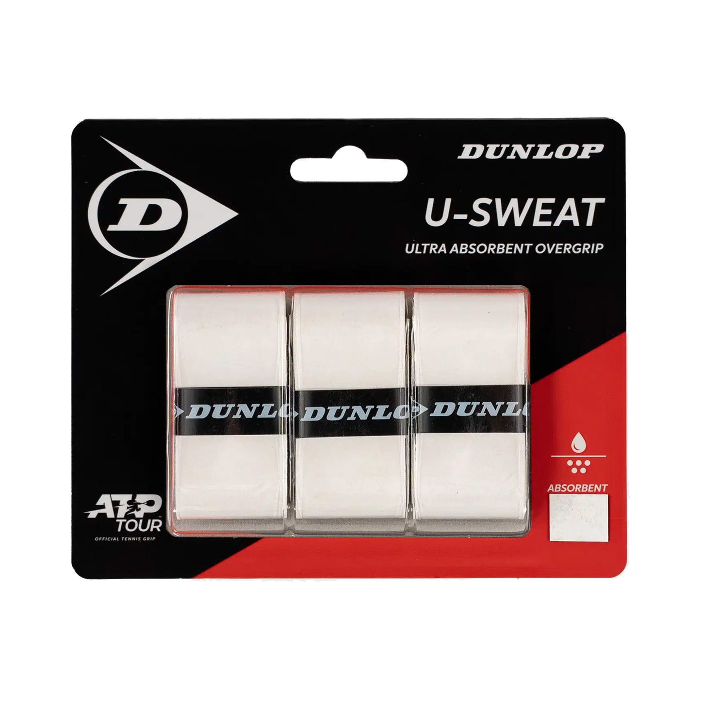 Dunlop U-Sweat Pack de 3 - blanc Dunlop U-Sweat Pack de 3 - blanc