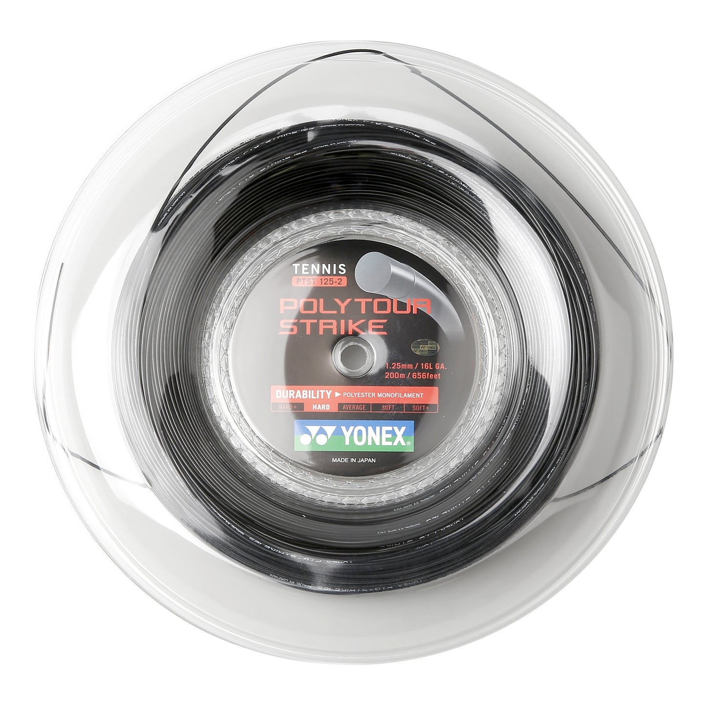 Yonex Poly Tour Strike Rotolo di corde 200m - nero Yonex Poly Tour Strike Rotolo di corde 200m - nero