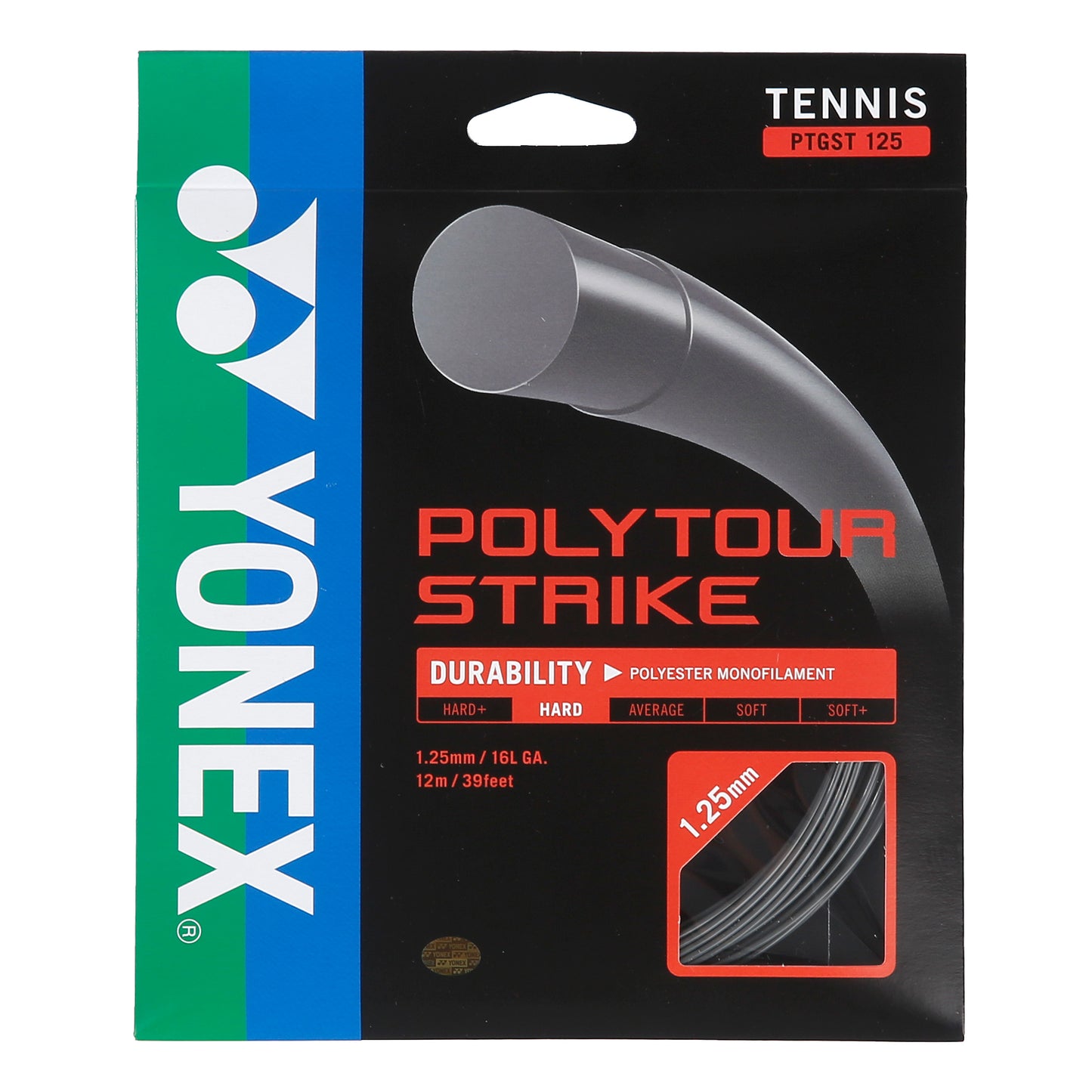 Yonex Poly Tour Strike Set di corde 12m - grigio scuro Yonex Poly Tour Strike Set di corde 12m - grigio scuro