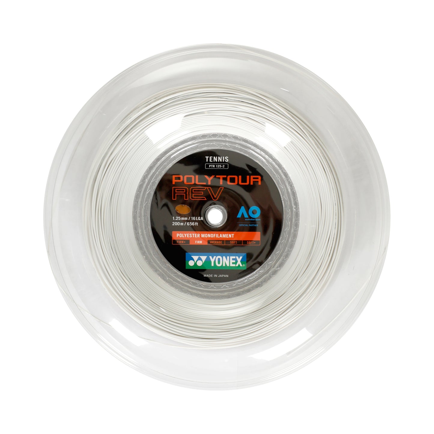 Yonex Poly Tour Rev Bobine Cordage 200m-Blanc Yonex Poly Tour Rev Bobine Cordage 200m-Blanc