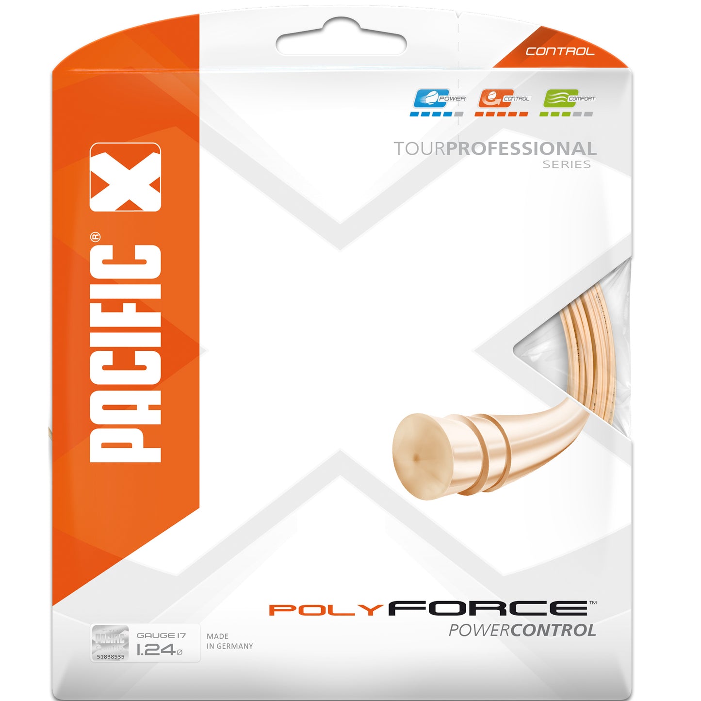 Pacific Poly Force Cordage En Garniture 12,2m-Orange Fluo Pacific Poly Force Cordage En Garniture 12,2m-Orange Fluo