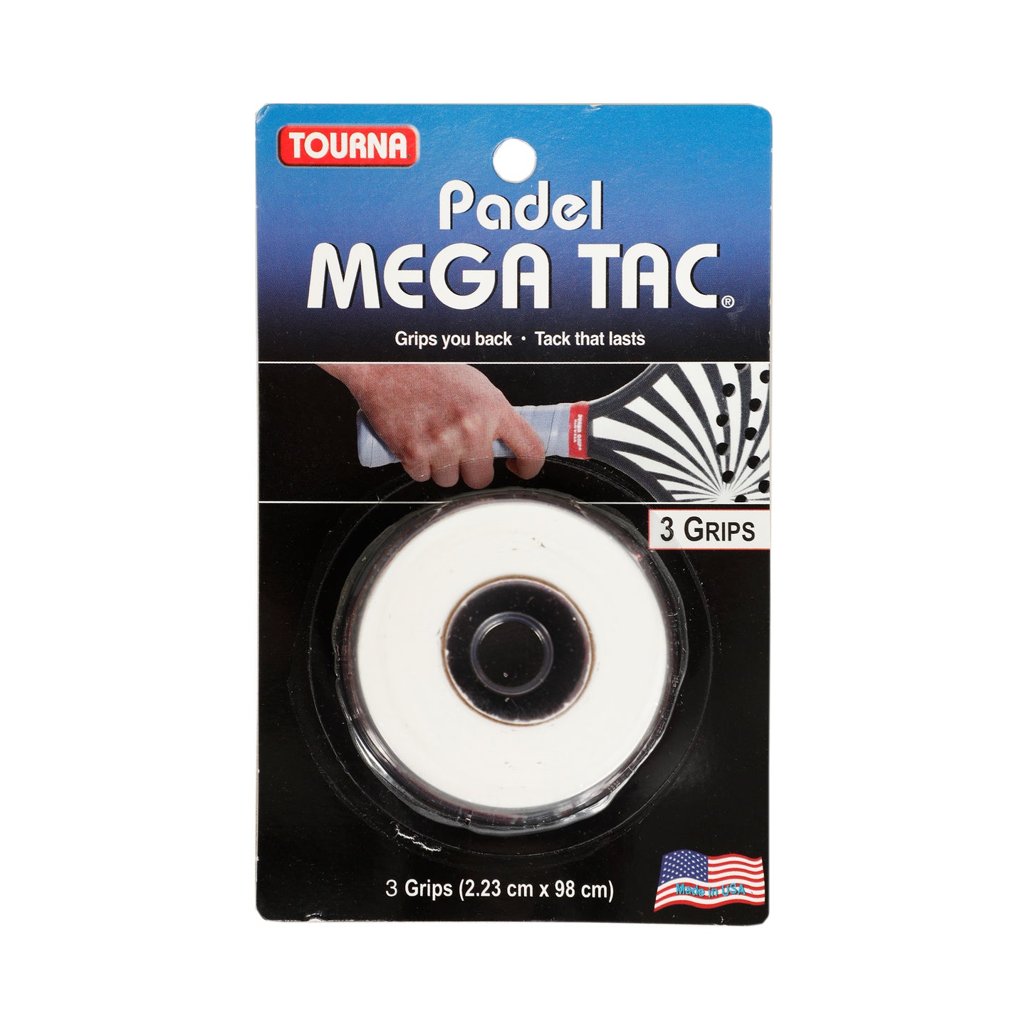 Tourna Padel Mega Tac Pack De 3-Blanc Tourna Padel Mega Tac Pack De 3-Blanc
