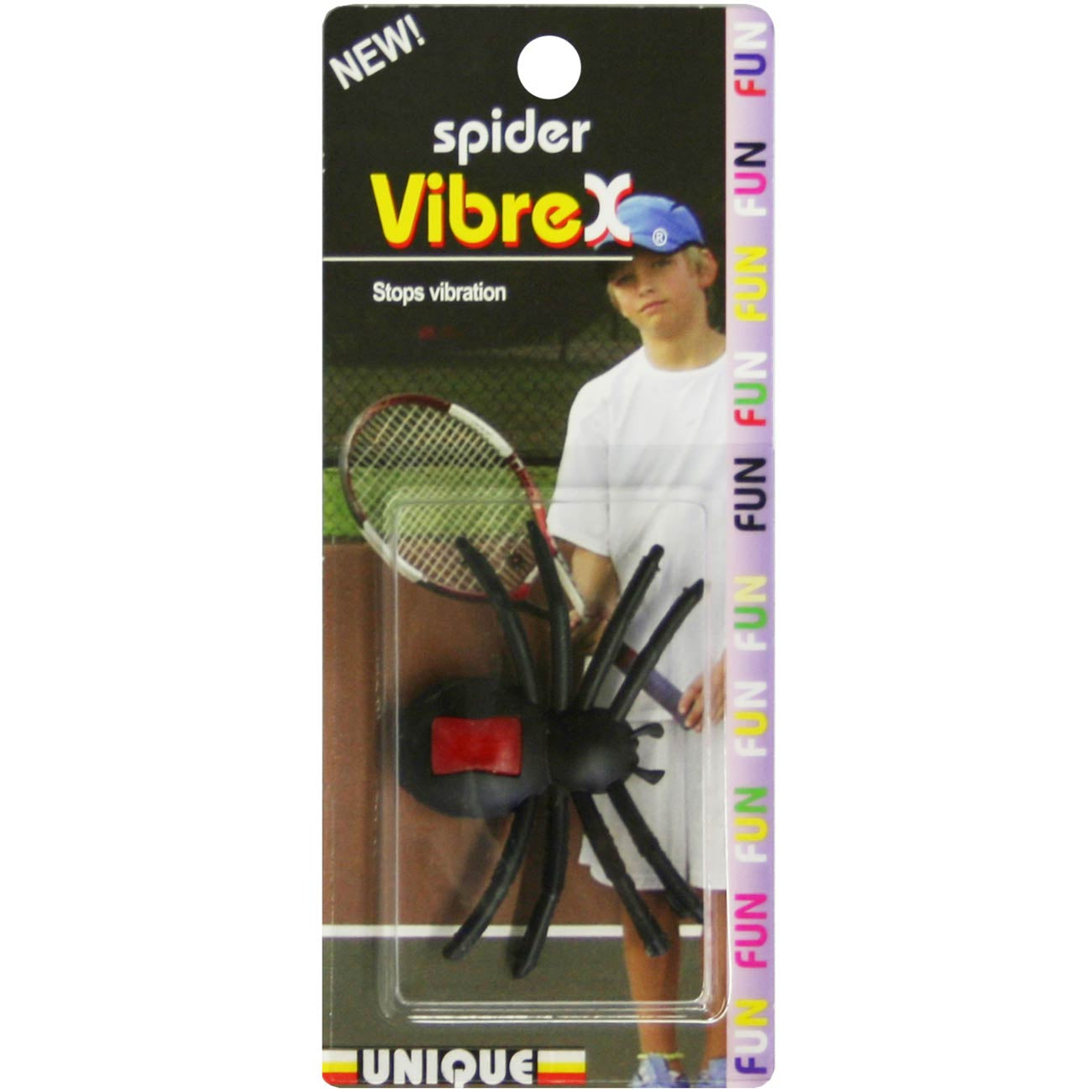 Tourna Spider Vibrex Antivibrateur Pack 1 Unité-Noir Tourna Spider Vibrex Antivibrateur Pack 1 Unité-Noir