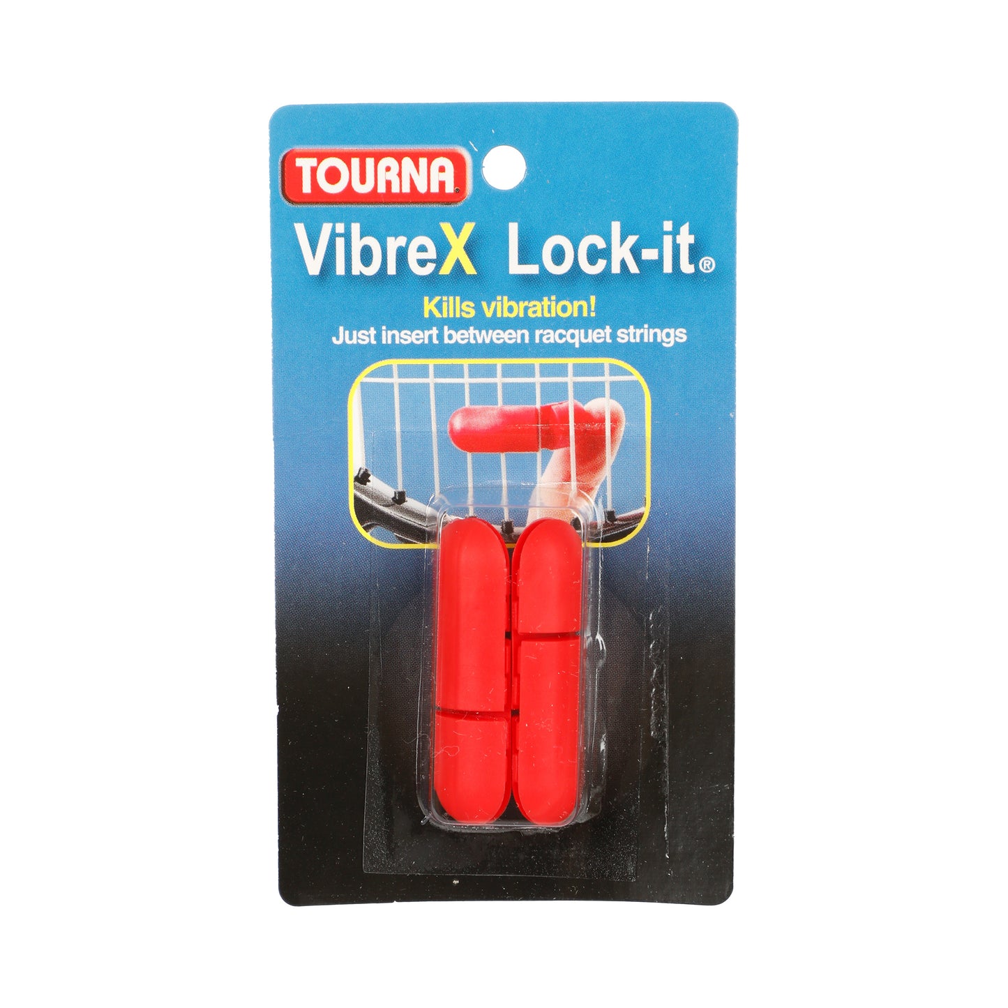 Tourna Vibrex Lock Dämpfer 2er Pack-Rot Tourna Vibrex Lock Dämpfer 2er Pack-Rot