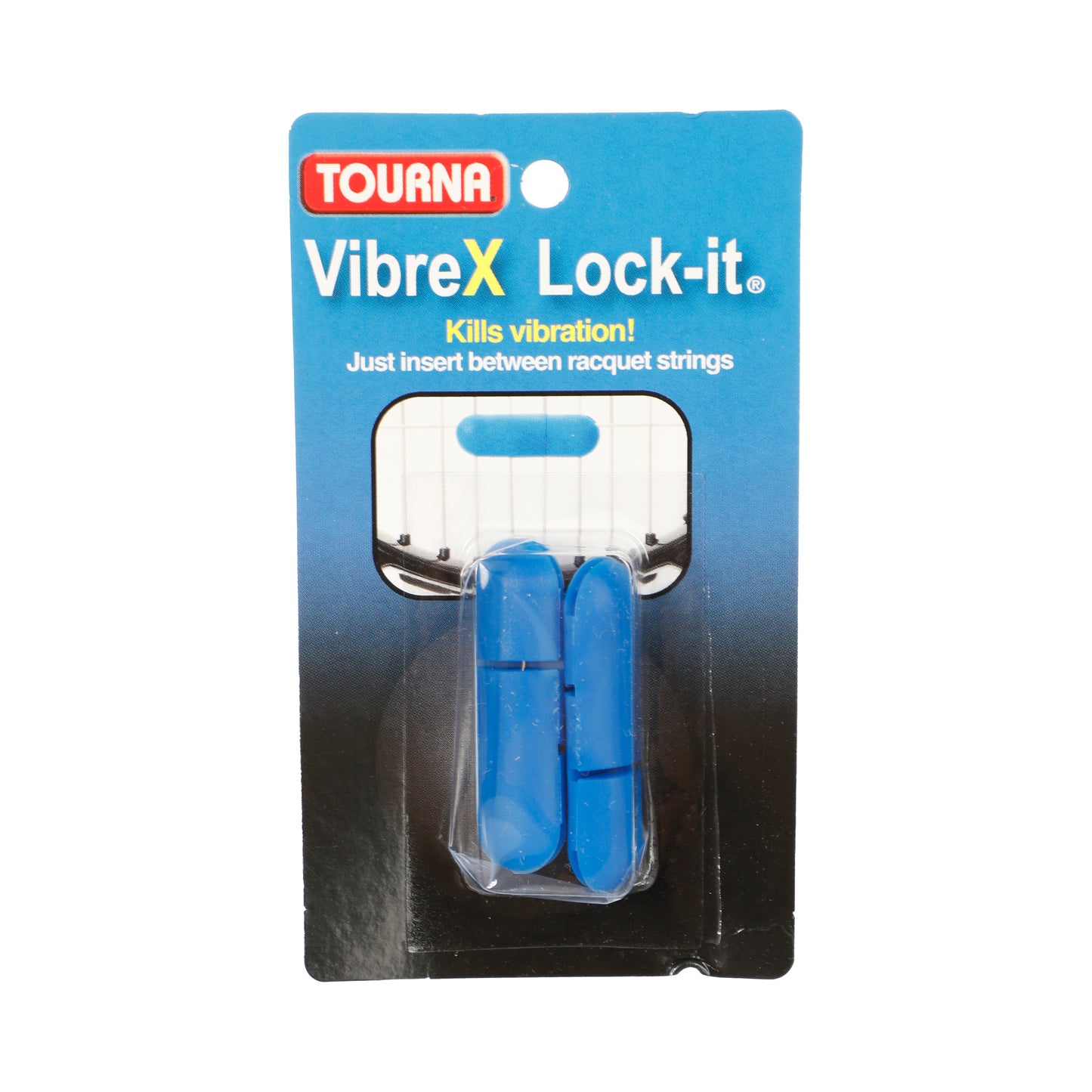 Tourna Vibrex Lock Antivibrateur Pack De 2 Unités-Bleu Tourna Vibrex Lock Antivibrateur Pack De 2 Unités-Bleu