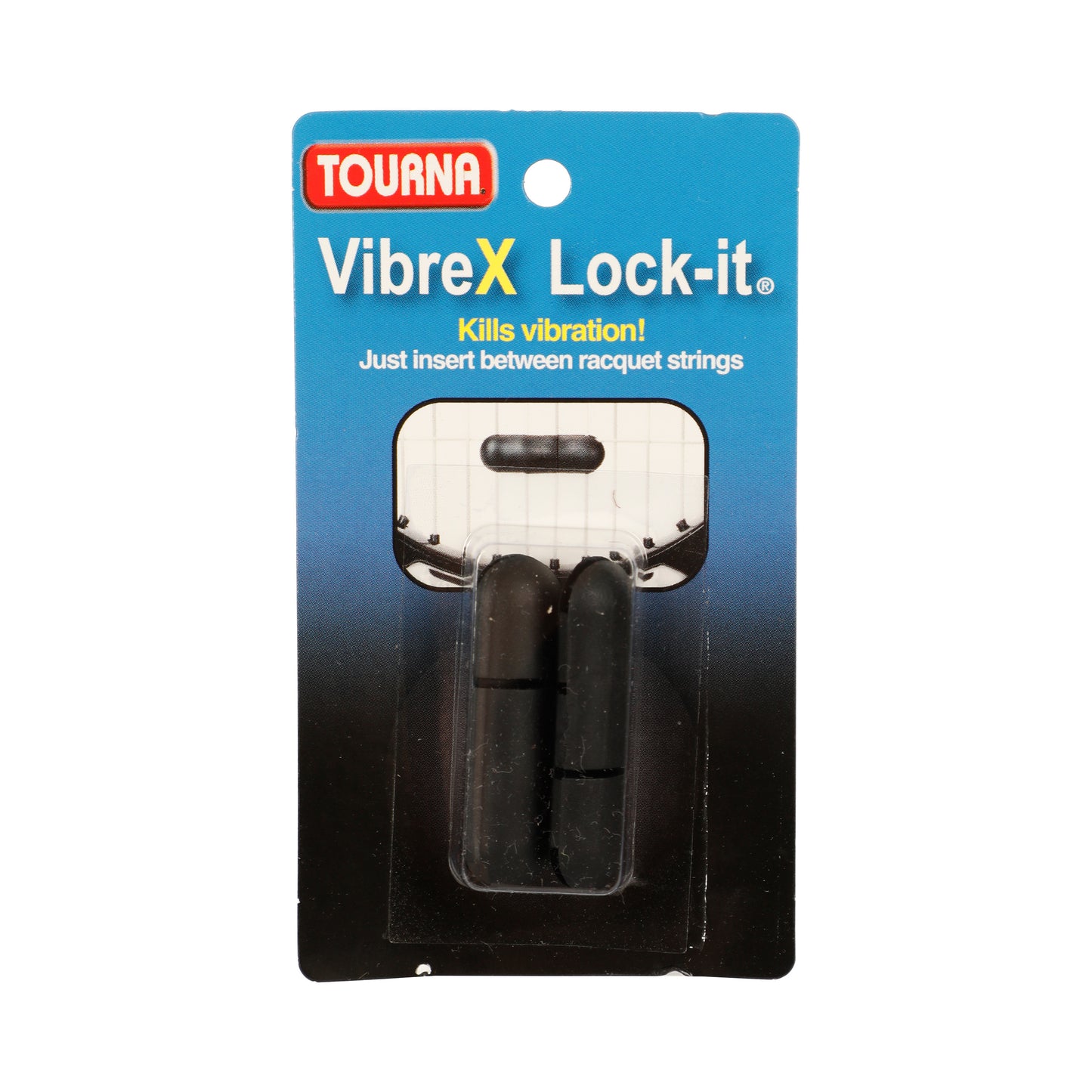 Tourna Vibrex Lock Antivibrateur Pack De 2 Unités-Noir Tourna Vibrex Lock Antivibrateur Pack De 2 Unités-Noir