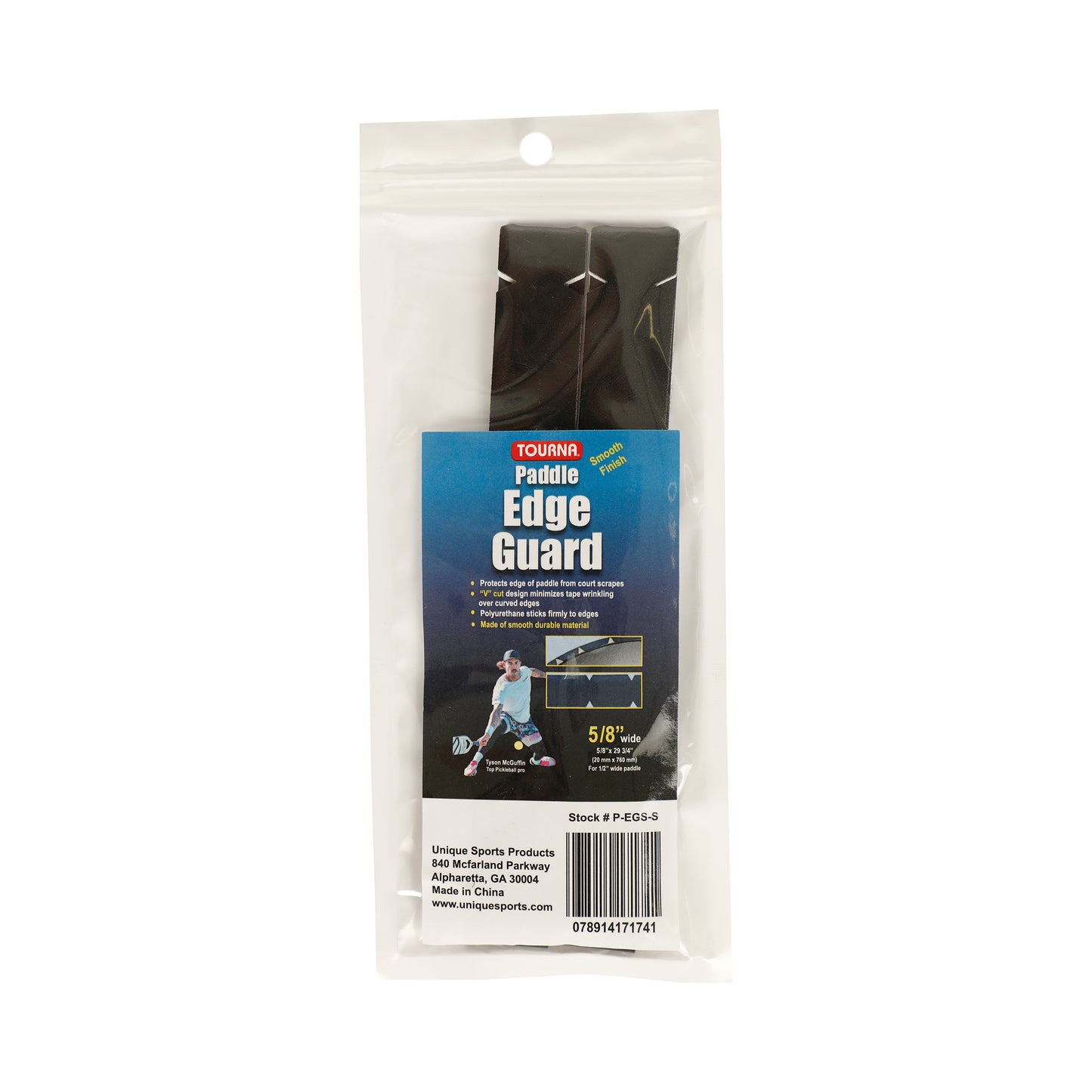Tourna Padel Edge Guard 15mm Pickleball Rahmenschutzband-Schwarz Tourna Padel Edge Guard 15mm Pickleball Rahmenschutzband-Schwarz