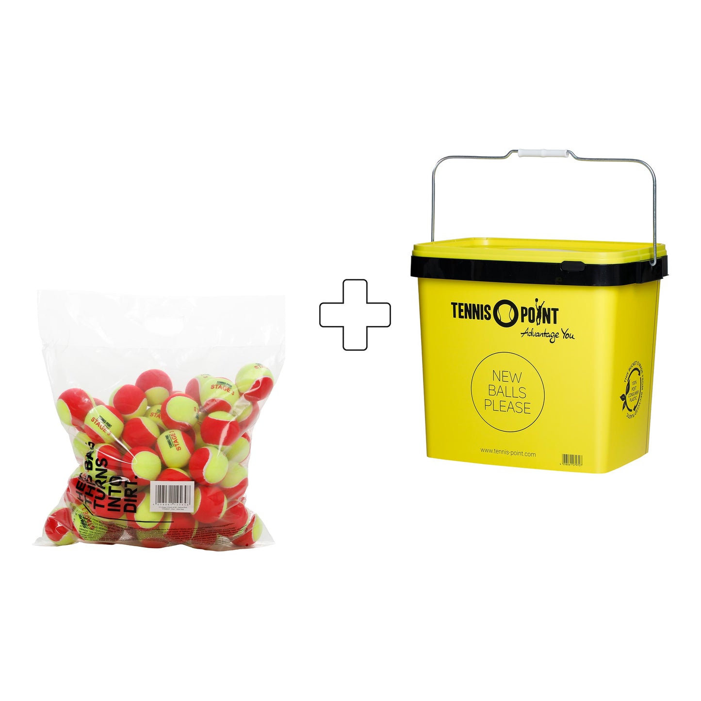 Tennis-Point 60er Beutel TP Stage 3 plus Balleimer Tennis-Point 60er Beutel TP Stage 3 plus Balleimer