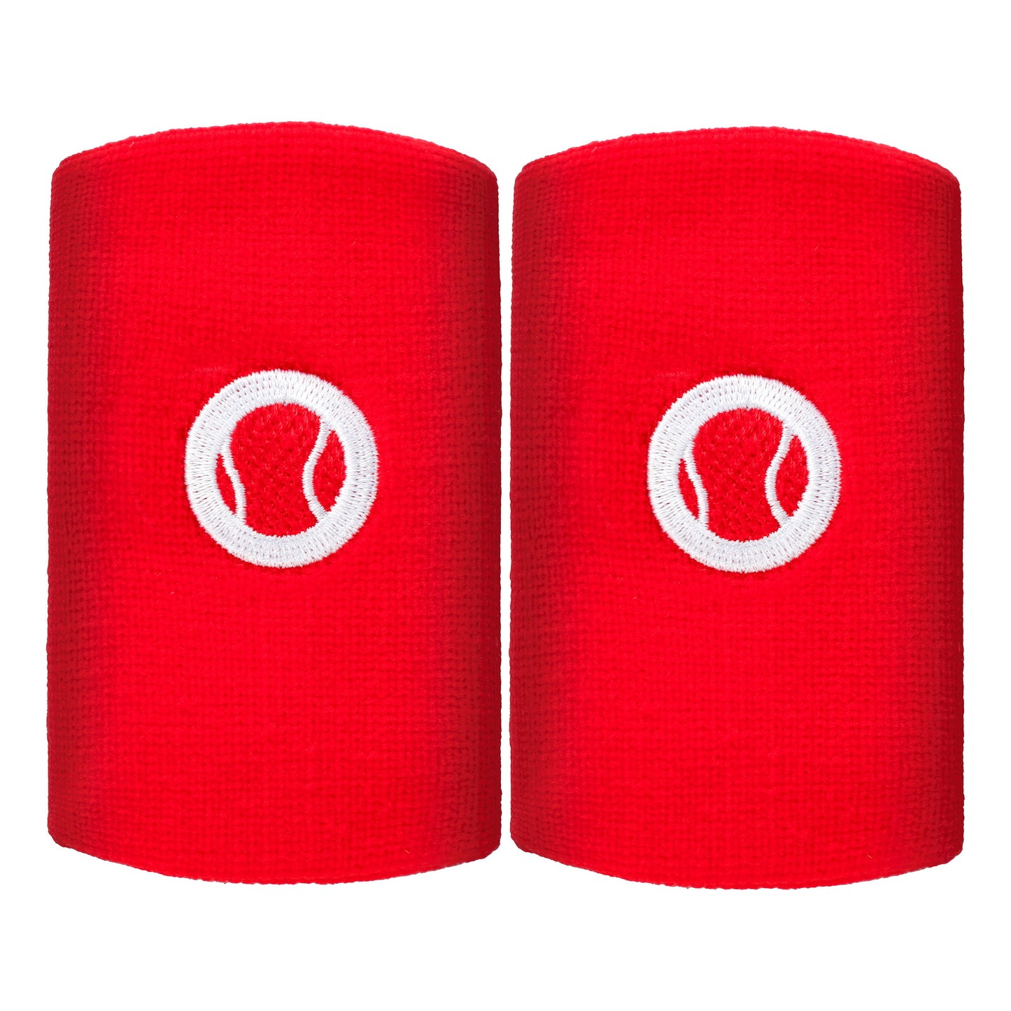 Tennis-Point Long Schweißband 2er Pack Unisex - rot, Tennis-Point Long Schweißband 2er Pack Unisex - rot,