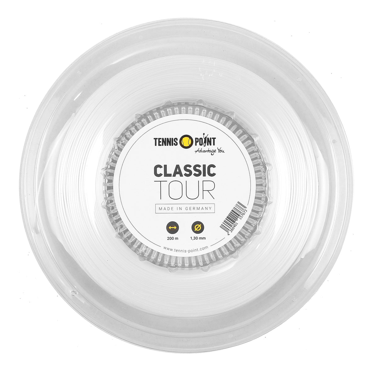 Tennis-Point Classic Tour Bobine cordage 200m - blanc Tennis-Point Classic Tour Bobine cordage 200m - blanc