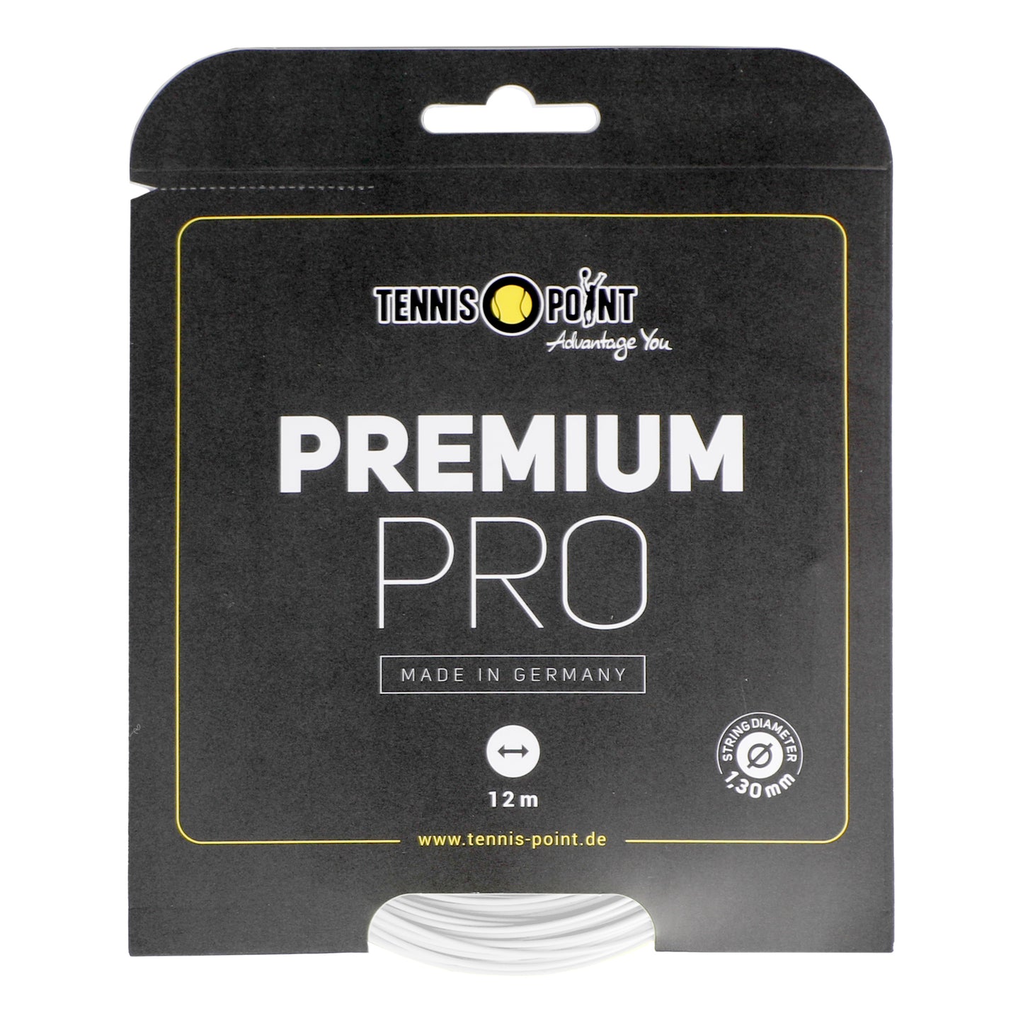 Tennis-Point Premium Pro Cordage En Garniture 12m-Blanc Tennis-Point Premium Pro Cordage En Garniture 12m-Blanc