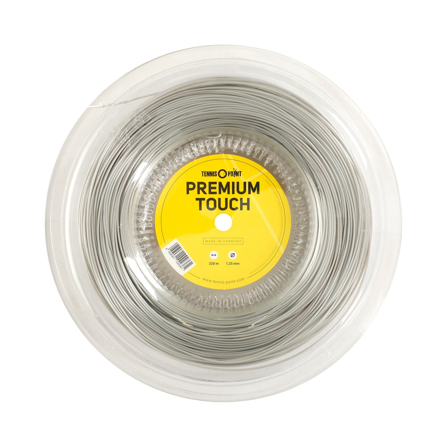 Tennis-Point Premium Touch Bobine Cordage 220m-Gris Tennis-Point Premium Touch Bobine Cordage 220m-Gris