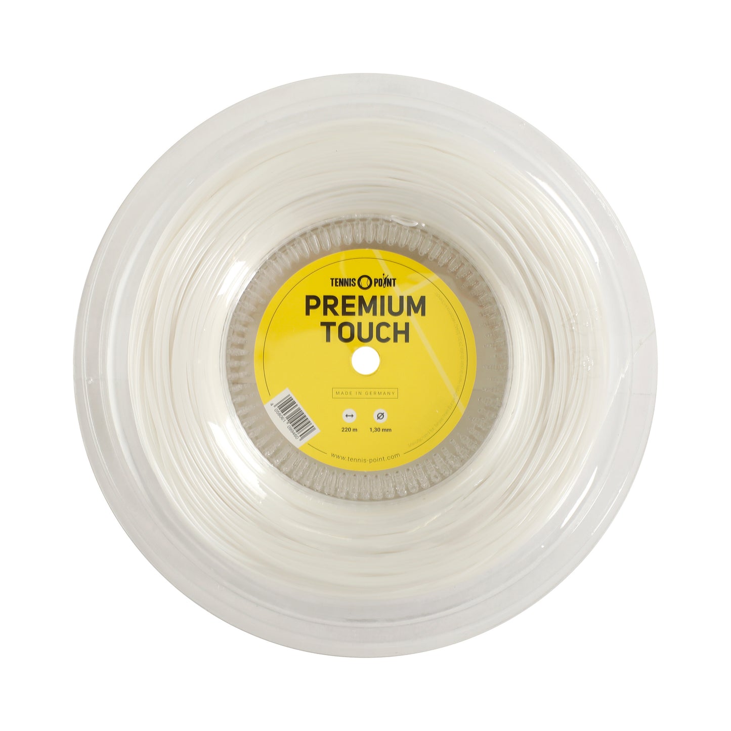Tennis-Point Premium Touch Bobine Cordage 220m-Blanc Tennis-Point Premium Touch Bobine Cordage 220m-Blanc
