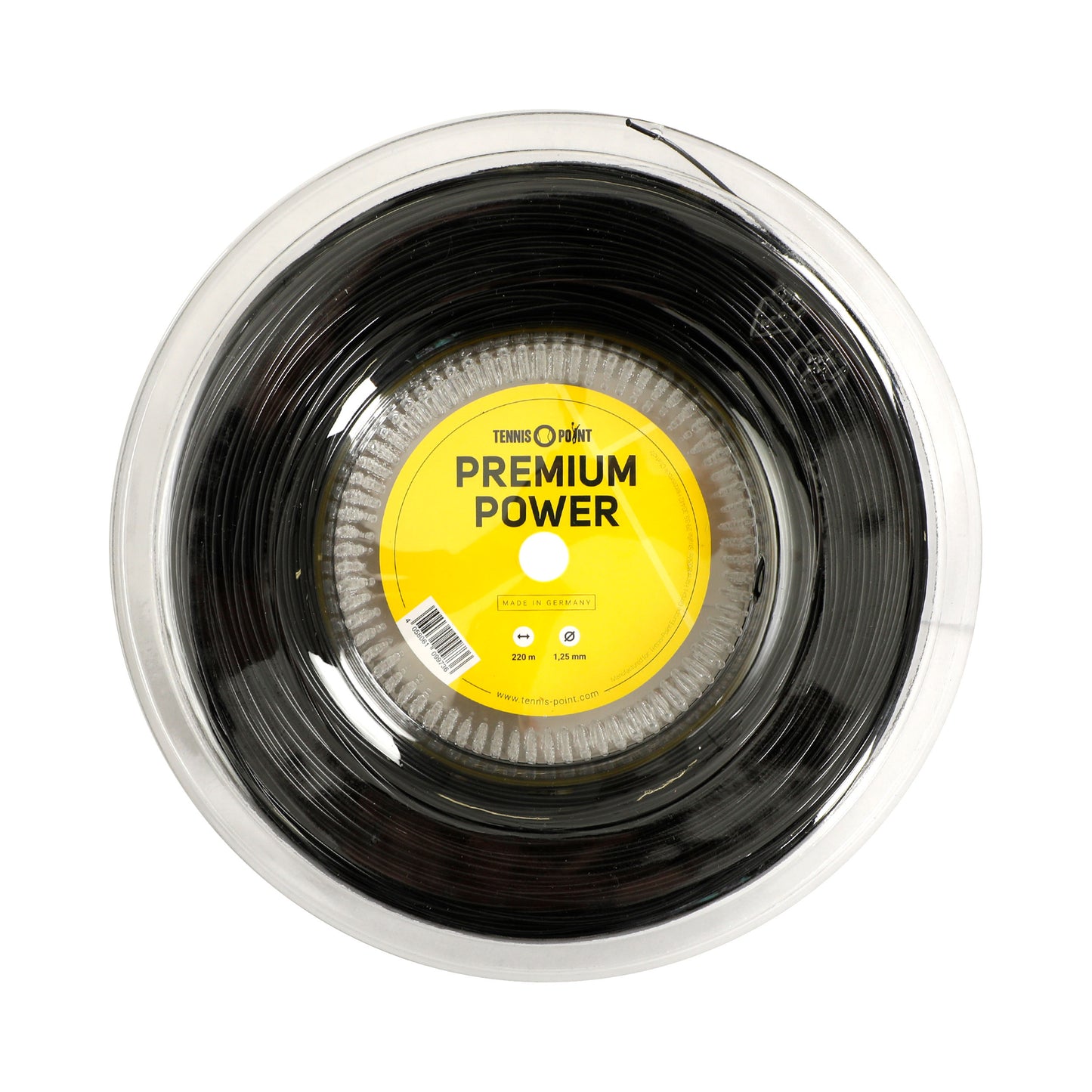 Tennis-Point Premium Power Bobine Cordage 220m-Noir Tennis-Point Premium Power Bobine Cordage 220m-Noir