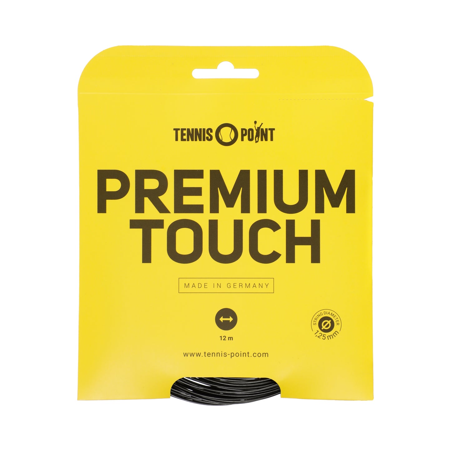 Tennis-Point Premium Touch Saitenset 12m-Schwarz Tennis-Point Premium Touch Saitenset 12m-Schwarz