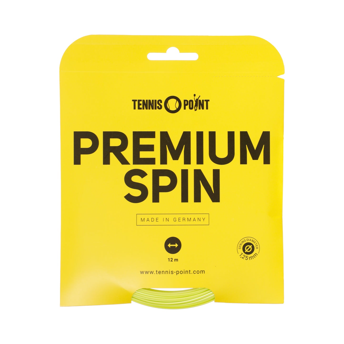 Tennis-Point Premium Spin Cordage En Garniture 12m-Jaune Lemon Tennis-Point Premium Spin Cordage En Garniture 12m-Jaune Lemon