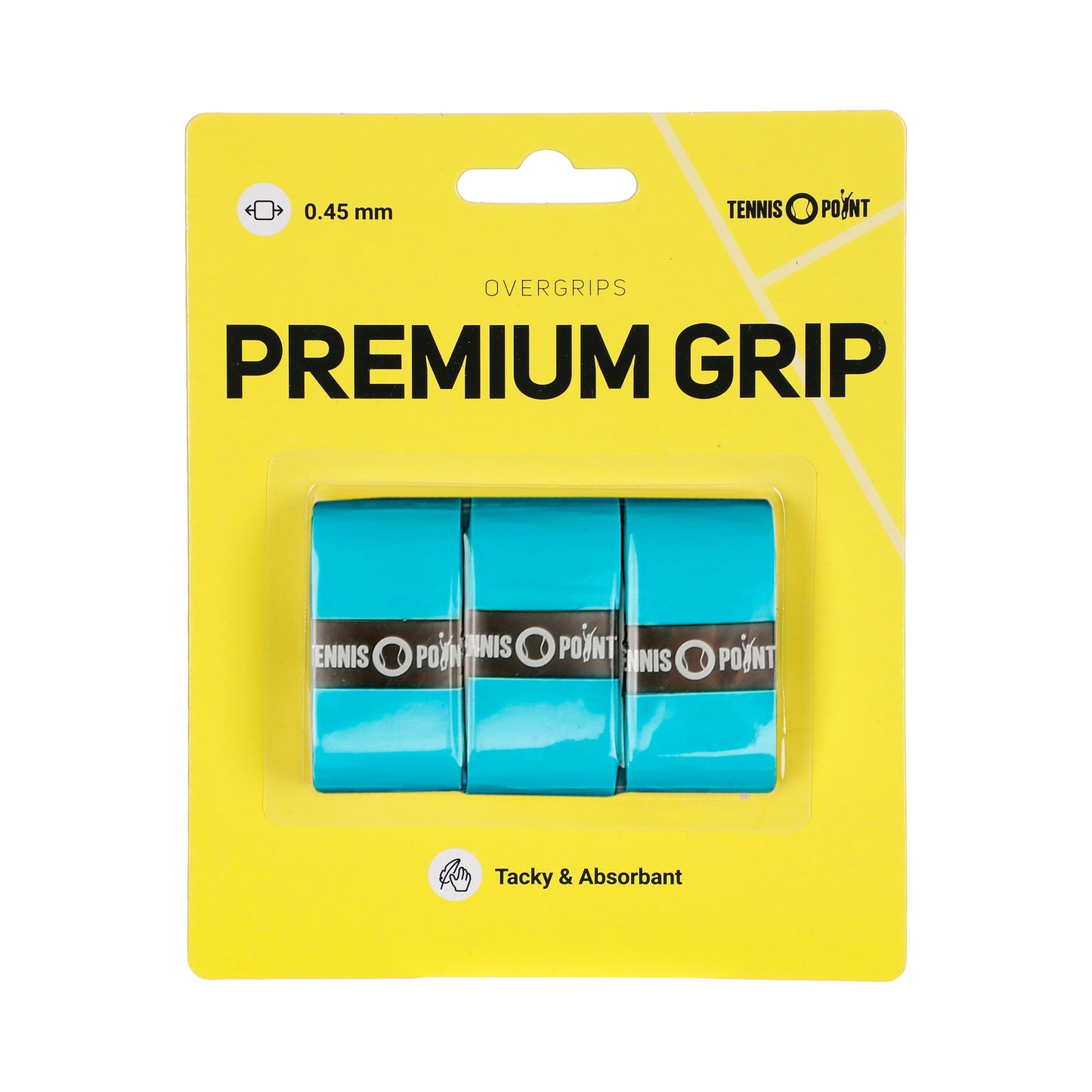 Tennis-Point Premium Grip 3er Pack-Blau Tennis-Point Premium Grip 3er Pack-Blau