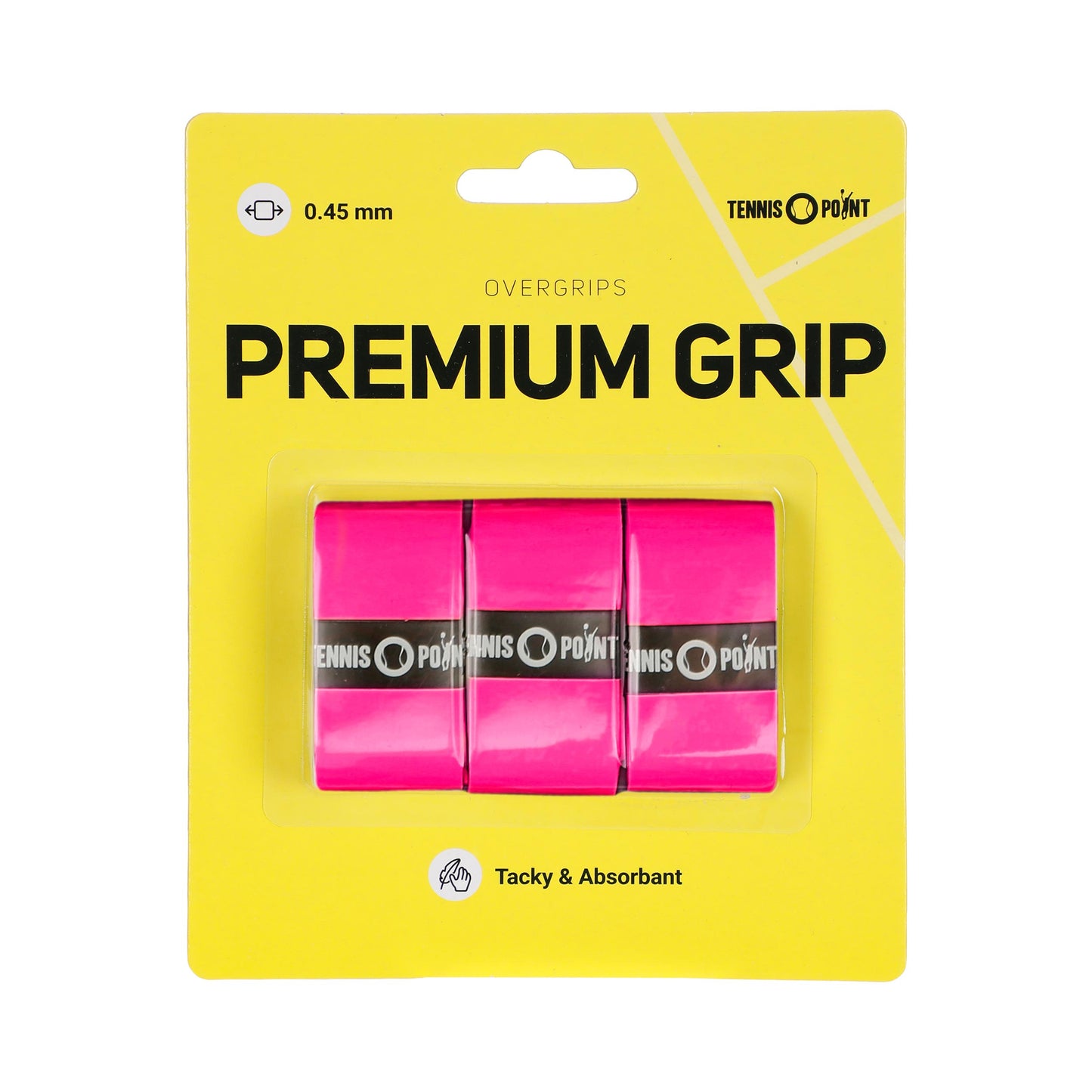 Tennis-Point Premium Grip 3er Pack-Pink Tennis-Point Premium Grip 3er Pack-Pink