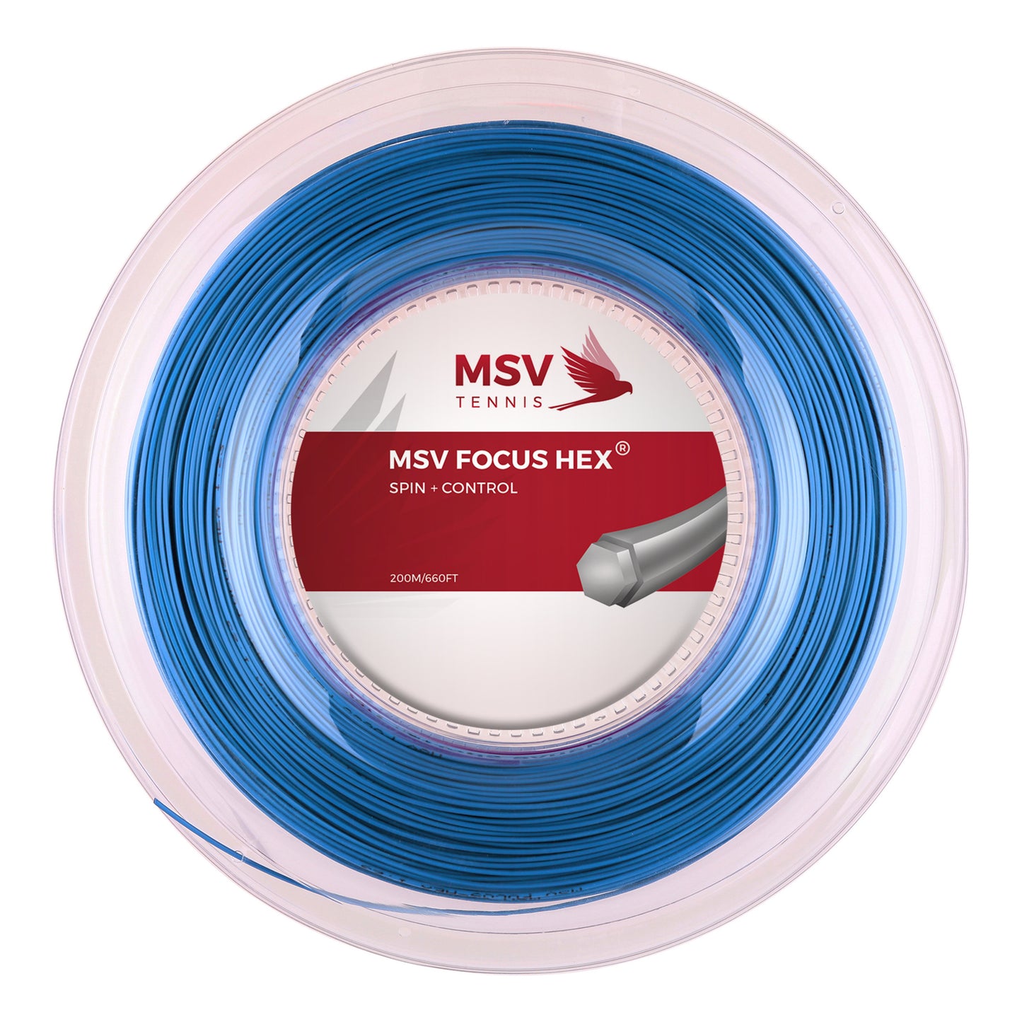 MSV Focus-HEX Bobine Cordage 200m-Bleu MSV Focus-HEX Bobine Cordage 200m-Bleu