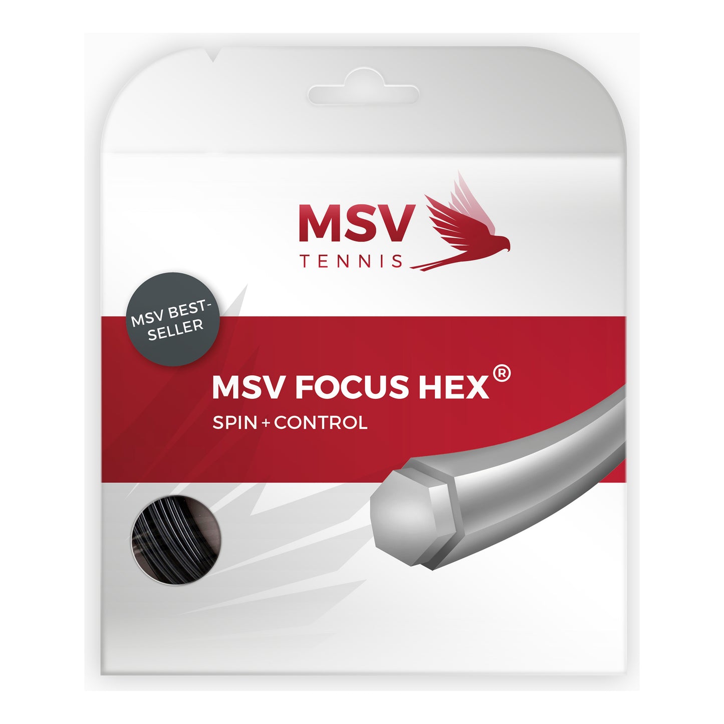 MSV Focus-HEX Saitenset 12m-Schwarz MSV Focus-HEX Saitenset 12m-Schwarz