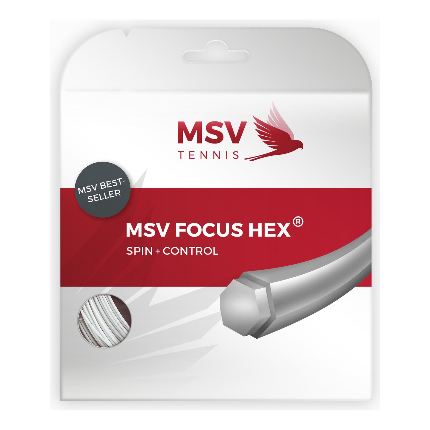 MSV Focus-HEX Saitenset 12m-Weiß MSV Focus-HEX Saitenset 12m-Weiß