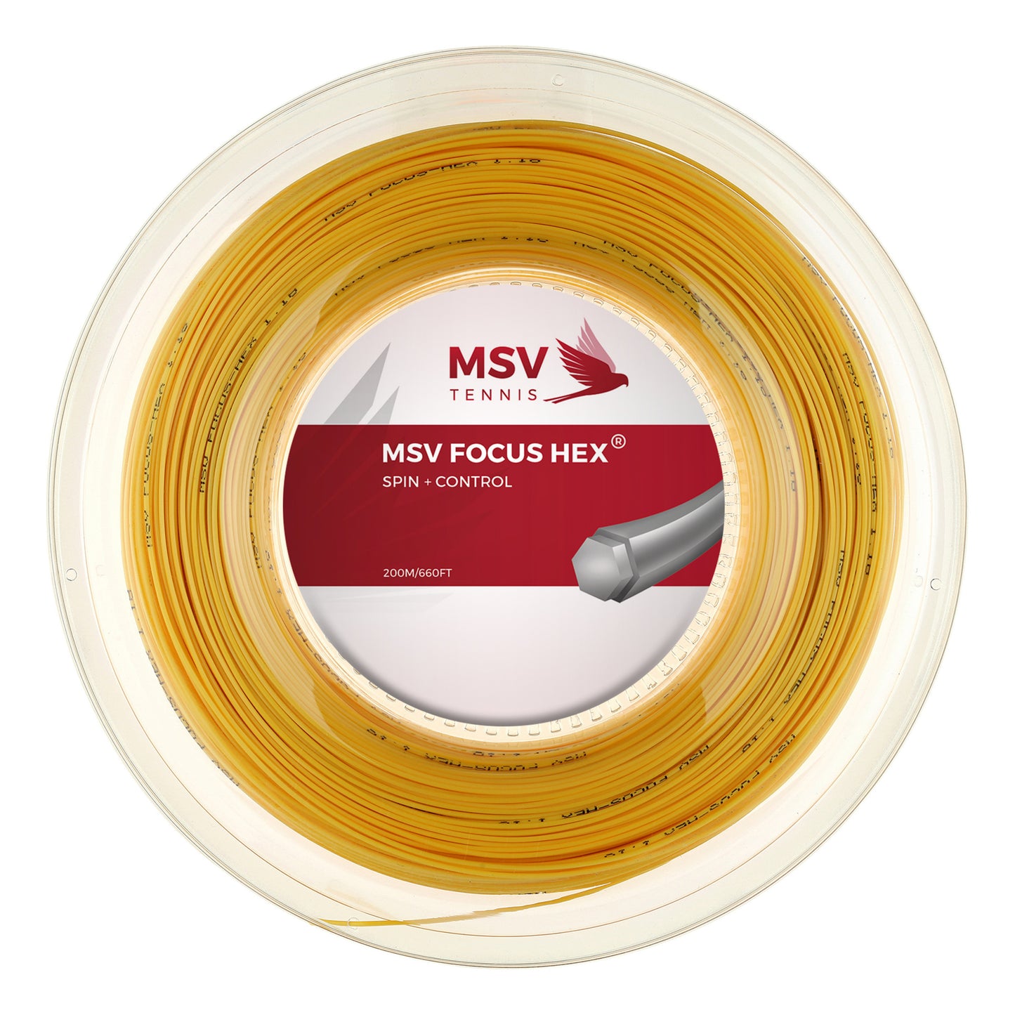 MSV Focus-HEX Bobine Cordage 200m-Jaune MSV Focus-HEX Bobine Cordage 200m-Jaune