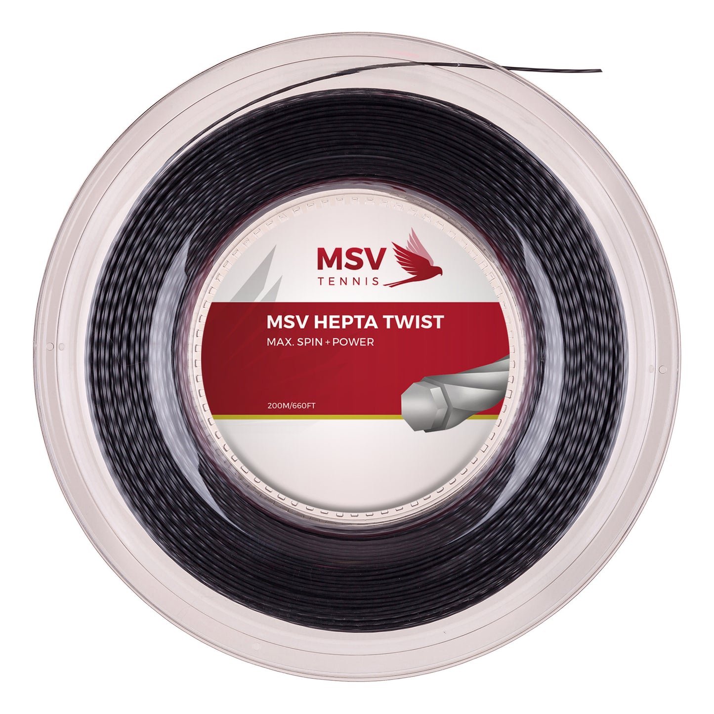 MSV Hepta-Twist Saitenrolle 200m-Anthrazit MSV Hepta-Twist Saitenrolle 200m-Anthrazit