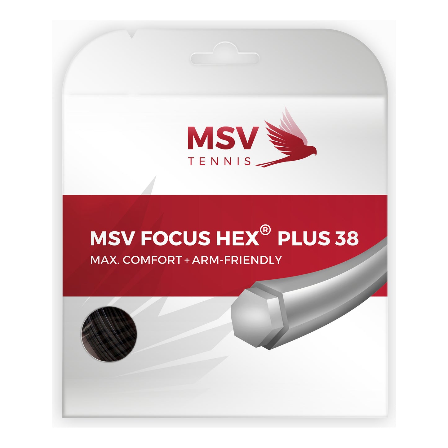 MSV Focus-HEX Plus 38 Saitenset 12m-Schwarz MSV Focus-HEX Plus 38 Saitenset 12m-Schwarz