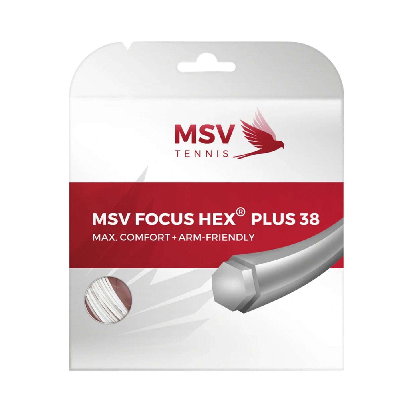 MSV Focus-HEX plus 38 Set di corde 12m - bianco MSV Focus-HEX plus 38 Set di corde 12m - bianco