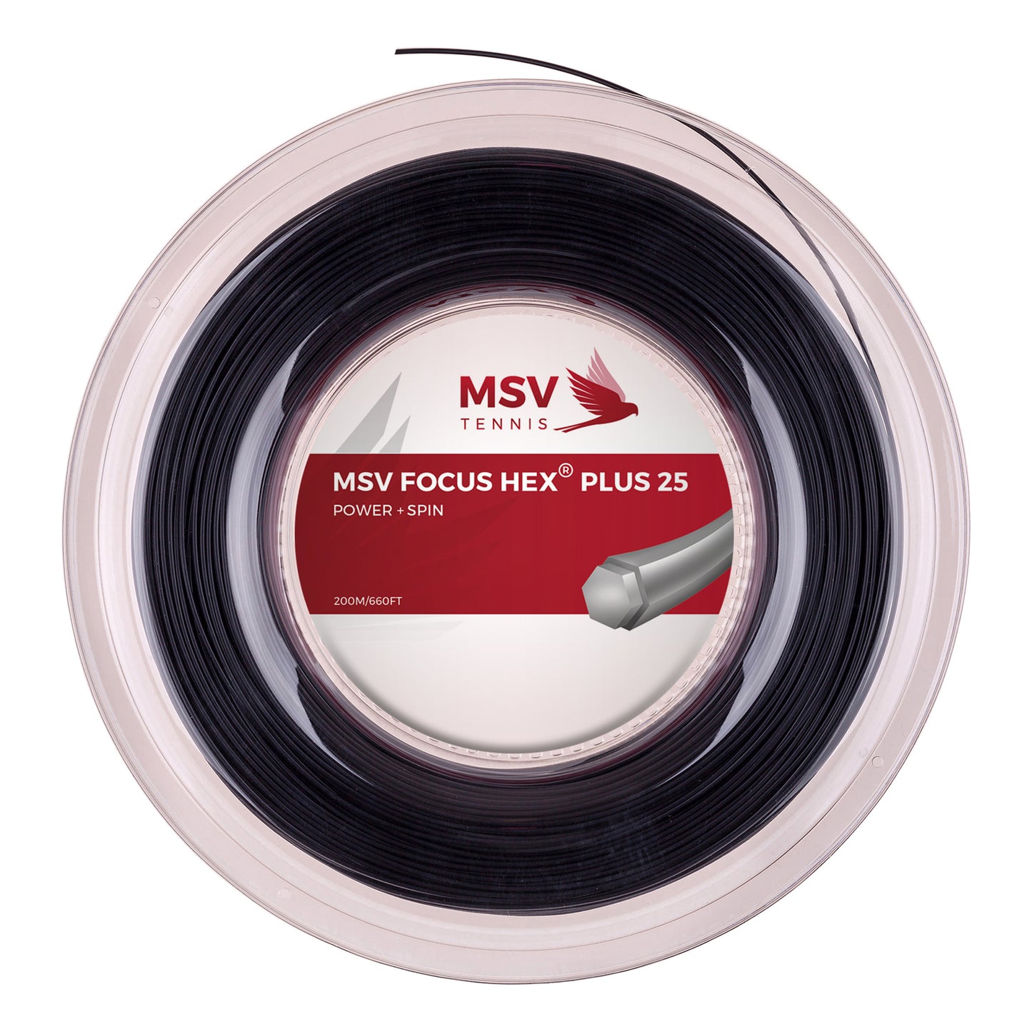 MSV Focus-HEX Plus 25 Bobine Cordage 200m-Noir MSV Focus-HEX Plus 25 Bobine Cordage 200m-Noir