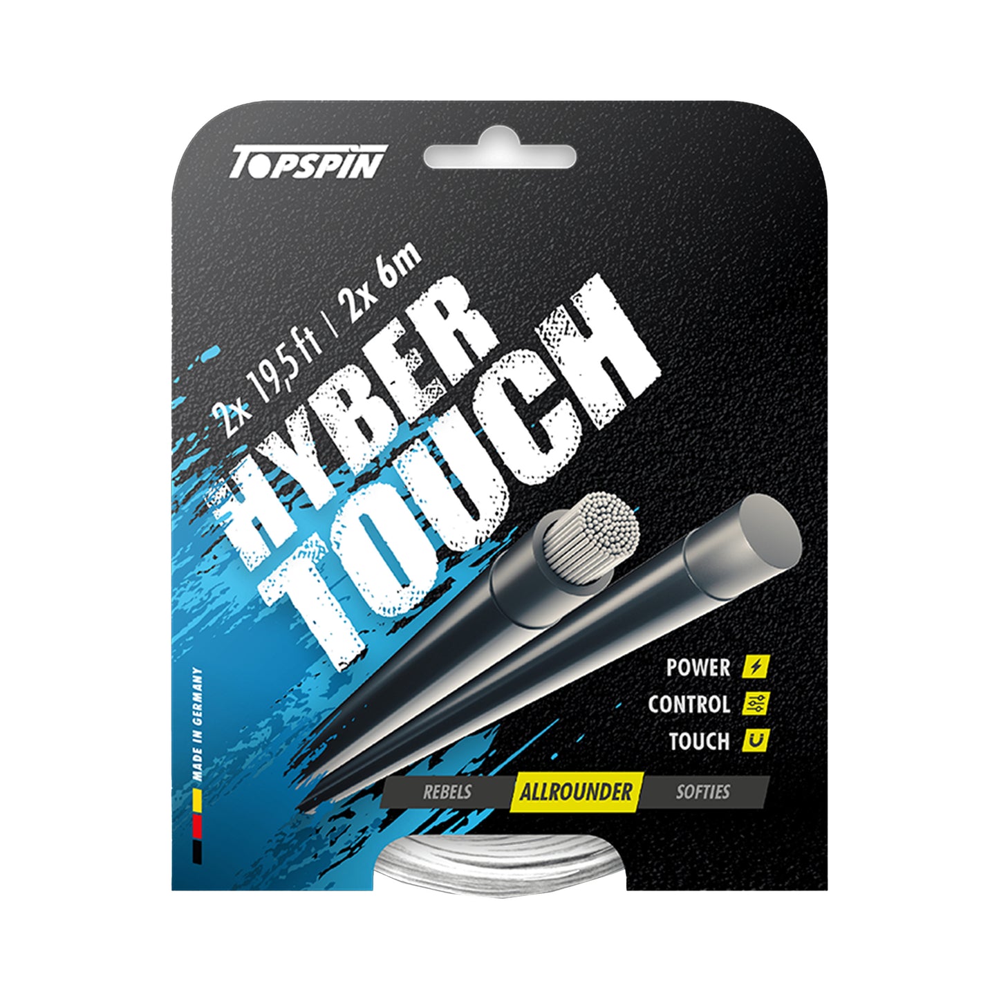 Topspin Hyber Touch 2 X 6m Set Di Corde-Bianco Topspin Hyber Touch 2 X 6m Set Di Corde-Bianco