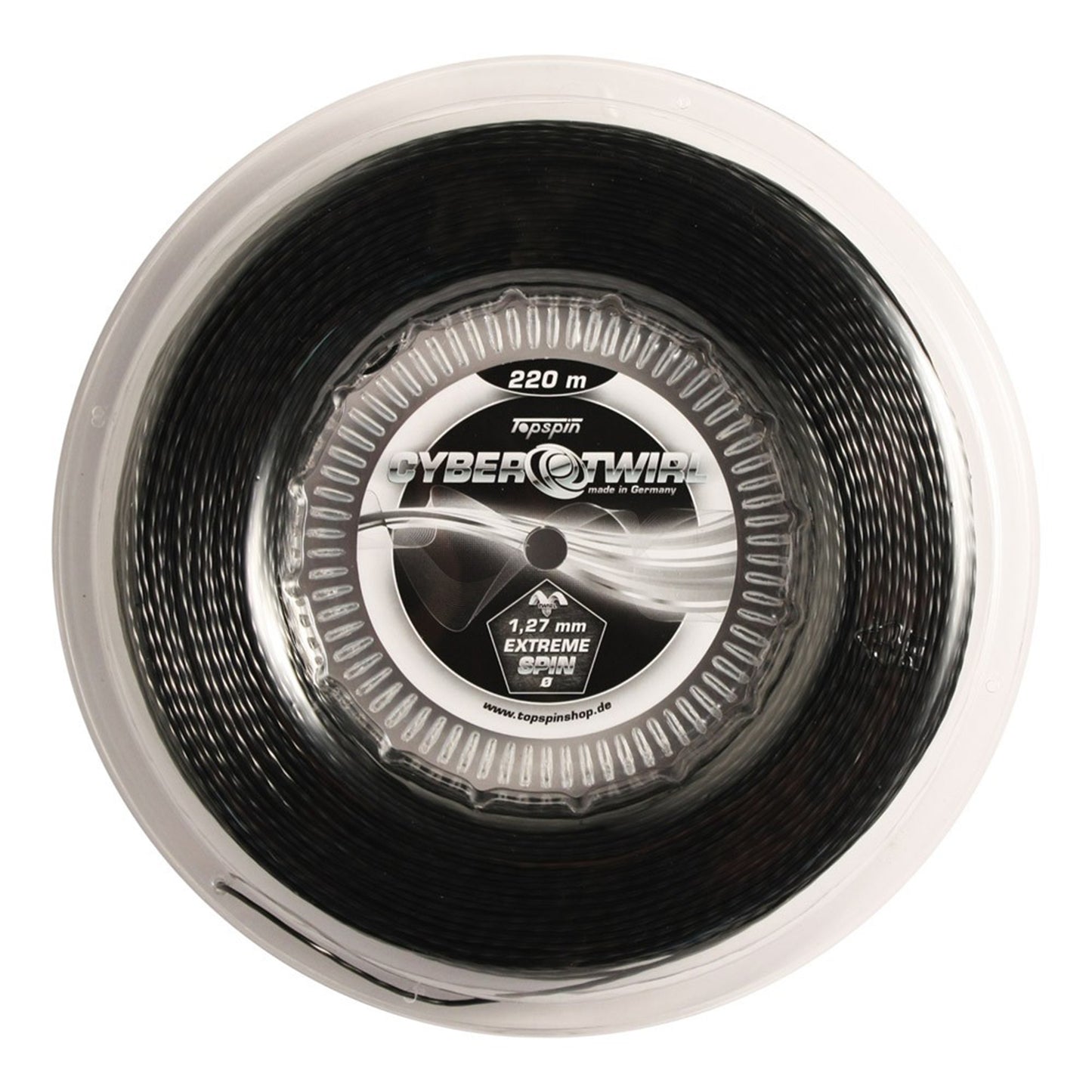 Topspin Cyber Twirl 220m Bobine Cordage-Noir Topspin Cyber Twirl 220m Bobine Cordage-Noir