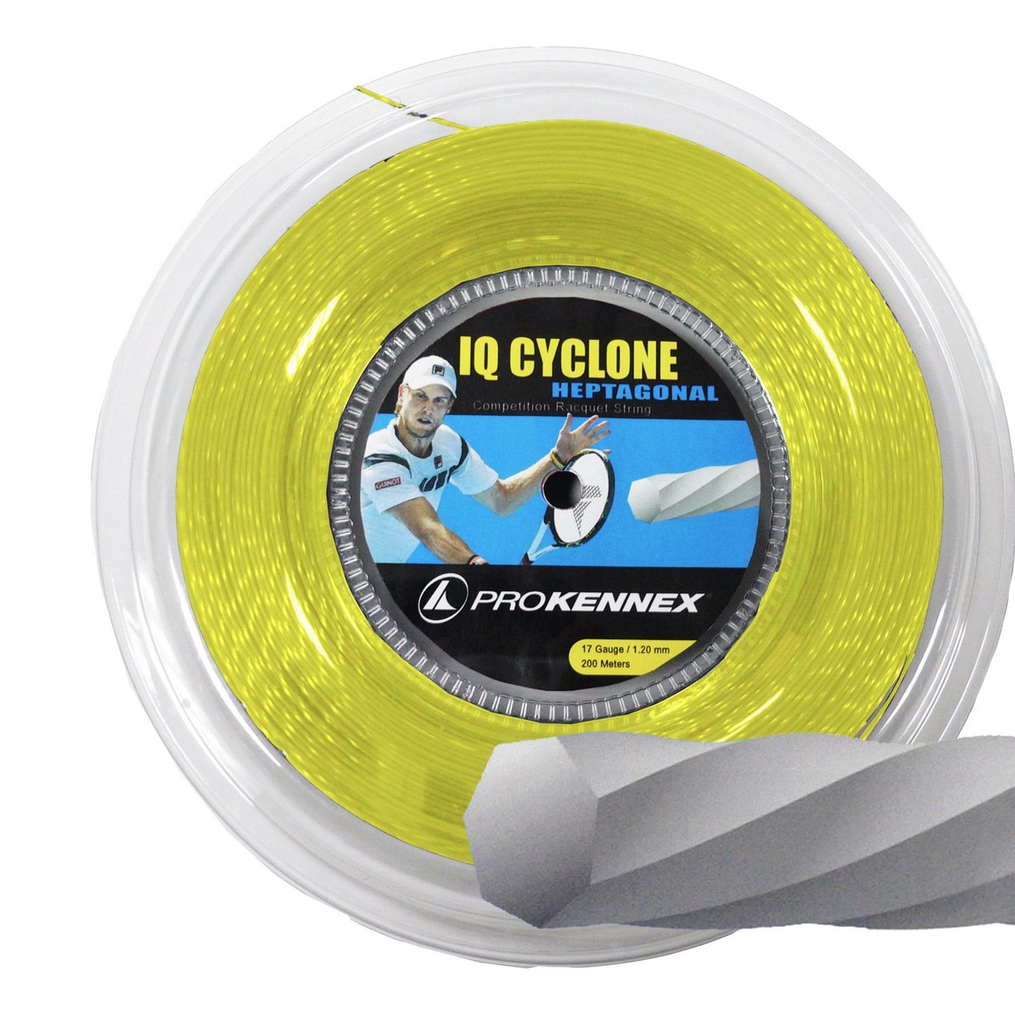PROKENNEX IQ Cyclone Rotolo Di Corde 200m-Giallo PROKENNEX IQ Cyclone Rotolo Di Corde 200m-Giallo