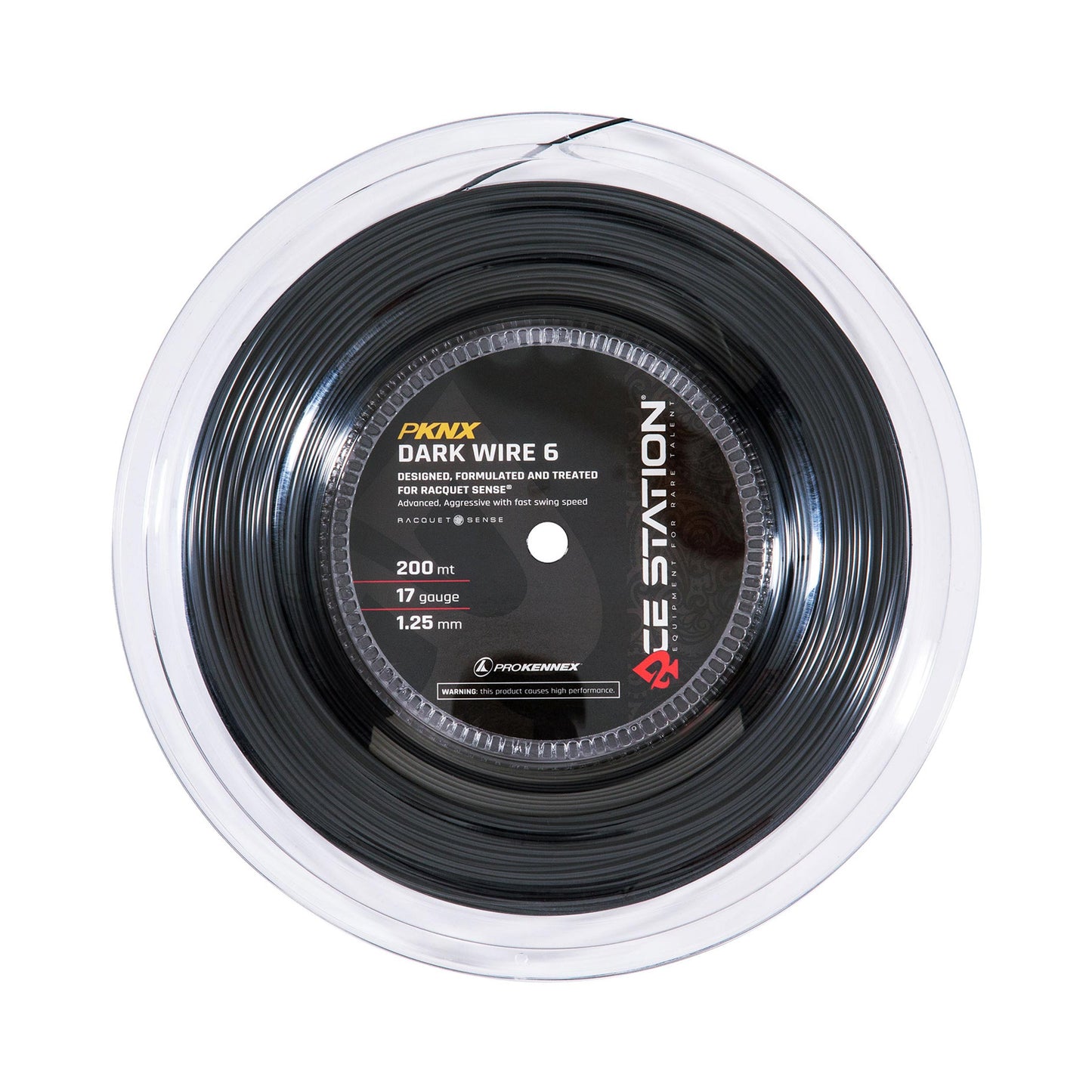 PROKENNEX Dark Wire 6 Bobine Cordage 200m-Noir PROKENNEX Dark Wire 6 Bobine Cordage 200m-Noir