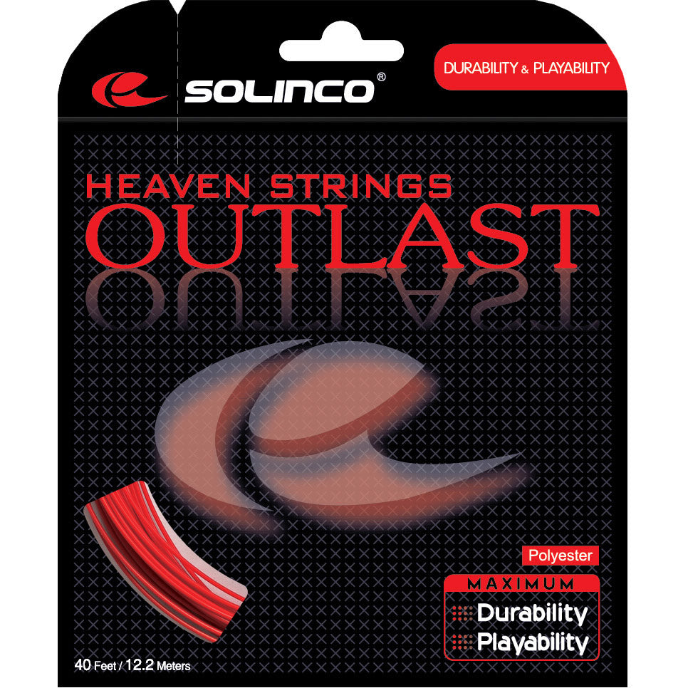 Solinco Outlast Cordage En Garniture 12,2m-Rouge Solinco Outlast Cordage En Garniture 12,2m-Rouge