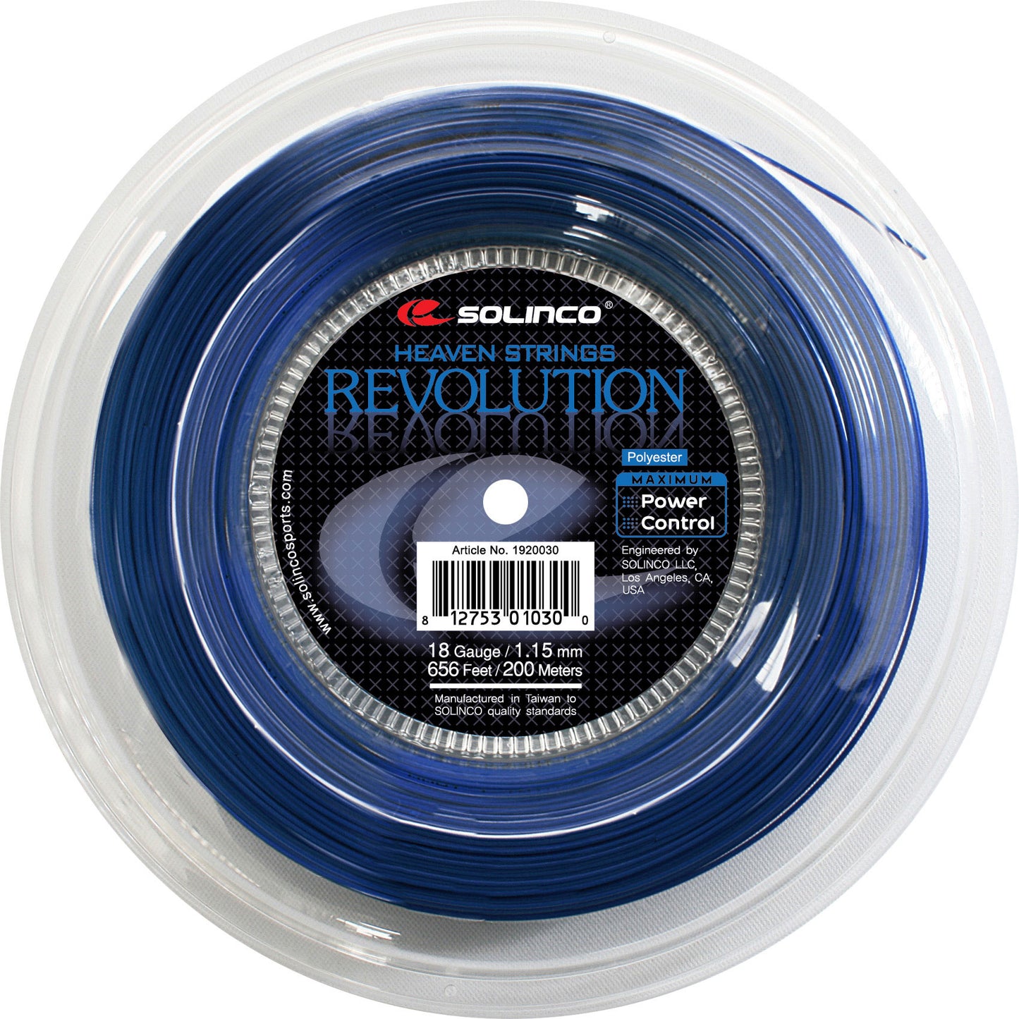 Solinco Revolution Saitenrolle 200m-Blau Solinco Revolution Saitenrolle 200m-Blau