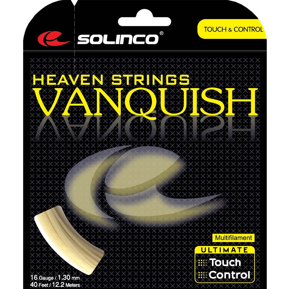 Solinco Vanquish Natur Cordage En Garniture 12,2m-Écru Solinco Vanquish Natur Cordage En Garniture 12,2m-Écru