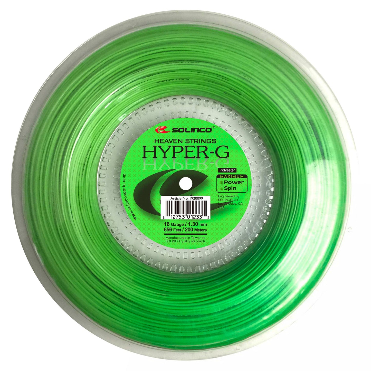 Solinco Hyper-G Saitenrolle 200m-Grün Solinco Hyper-G Saitenrolle 200m-Grün