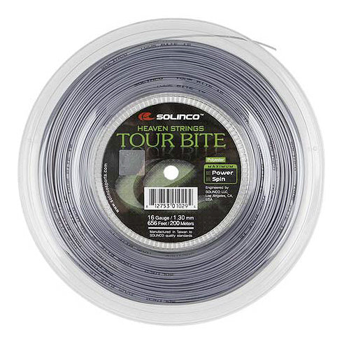 Solinco Tour Bite Bobine Cordage 100m-Argent Solinco Tour Bite Bobine Cordage 100m-Argent