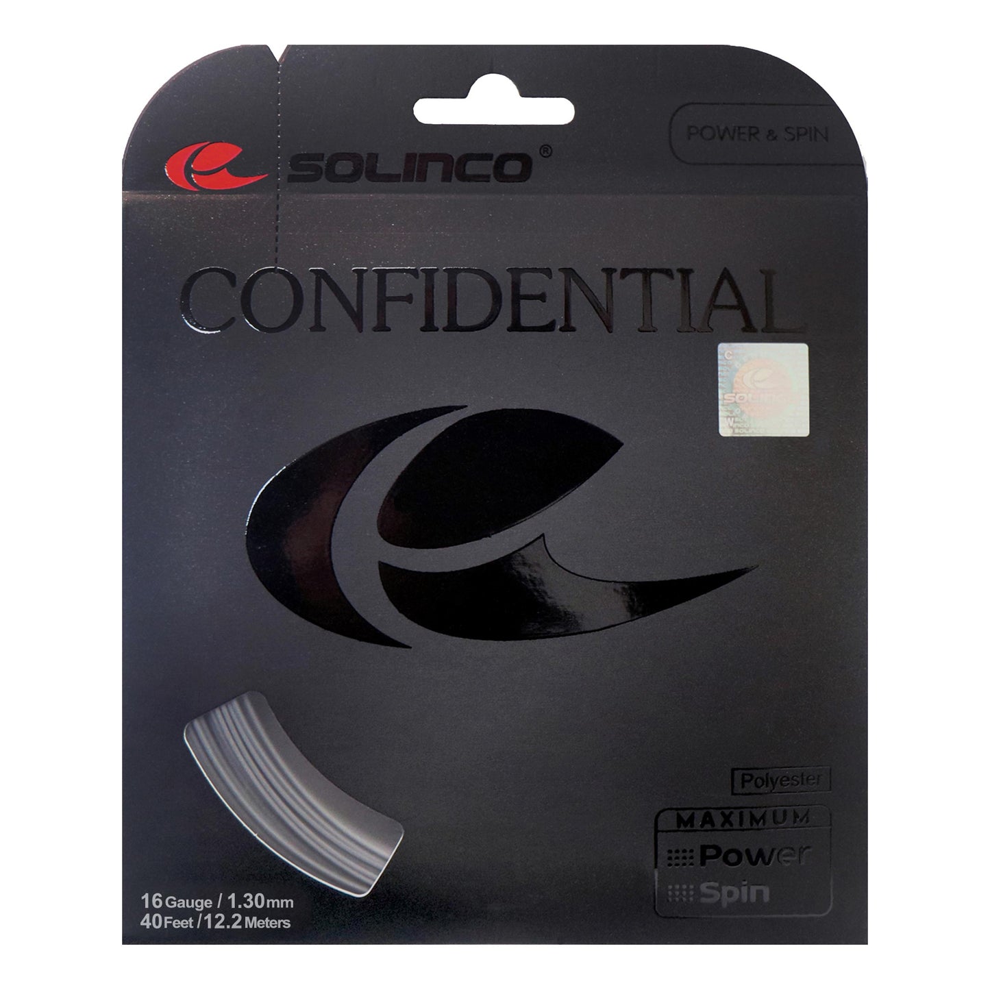 Solinco Confidential Cordage En Garniture 12,2m-Gris Foncé Solinco Confidential Cordage En Garniture 12,2m-Gris Foncé