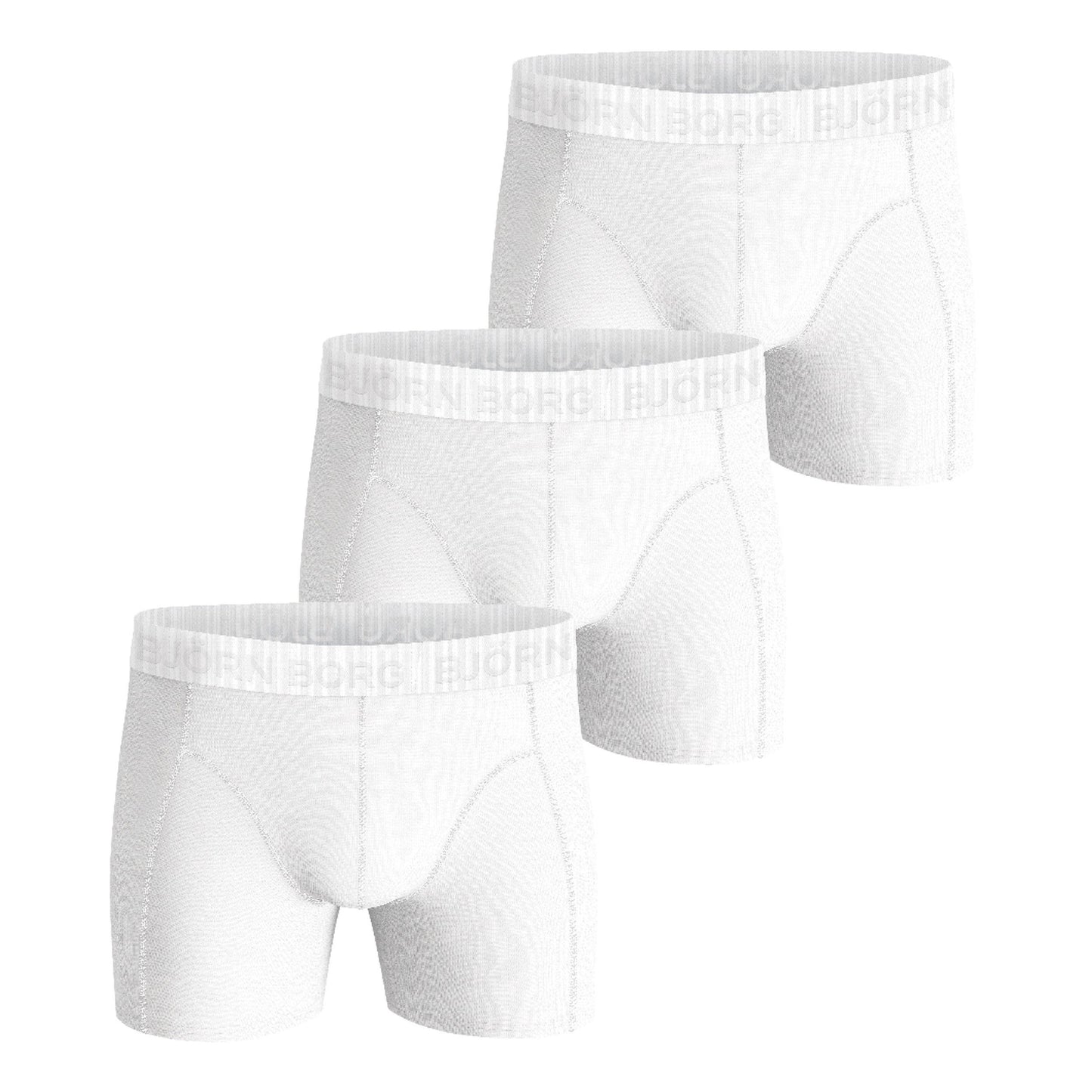 Björn Borg Stretch Boxer Confezione da 3 Uomini - bianco, Björn Borg Stretch Boxer Confezione da 3 Uomini - bianco,
