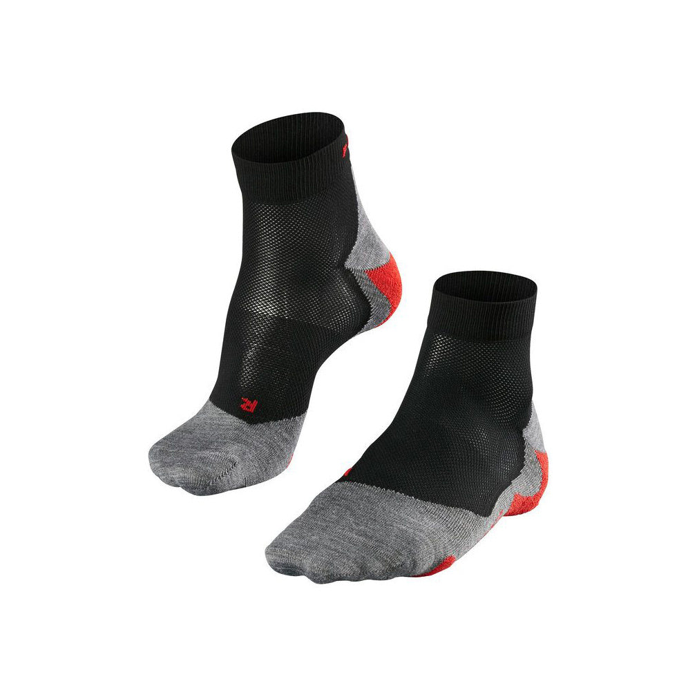 Falke RU5 Race Short Chaussettes De Running Hommes-Noir,Gris Clair Falke RU5 Race Short Chaussettes De Running Hommes-Noir,Gris Clair