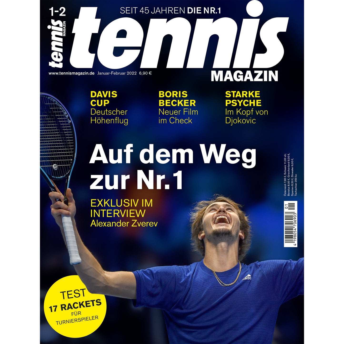 Tennis Magazin Januar / Februar 2022 Zeitschrift Tennis Magazin Januar / Februar 2022 Zeitschrift