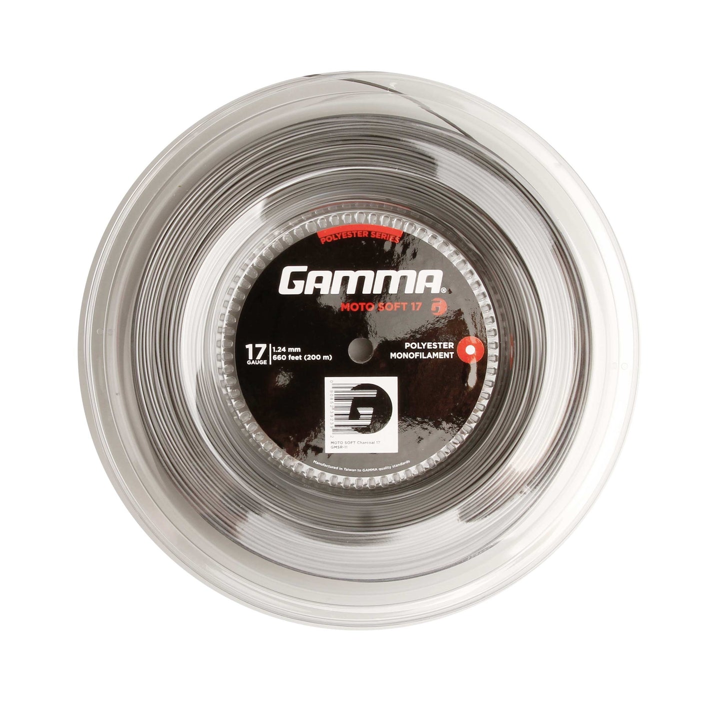 Gamma Moto Soft Charcoal Bobine Cordage 200m-Gris Gamma Moto Soft Charcoal Bobine Cordage 200m-Gris