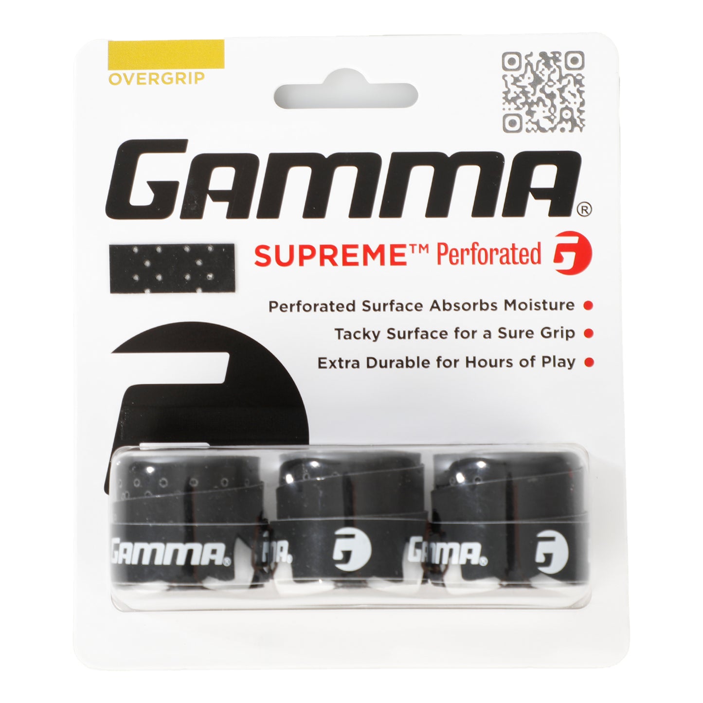 Gamma Supreme Perforated 3er Pack - schwarz Gamma Supreme Perforated 3er Pack - schwarz